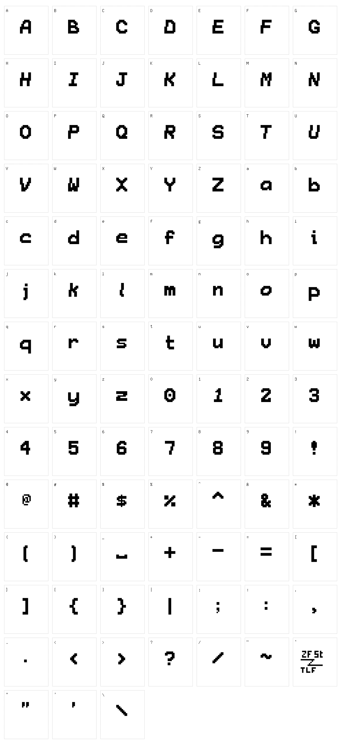 Lilian Character Set