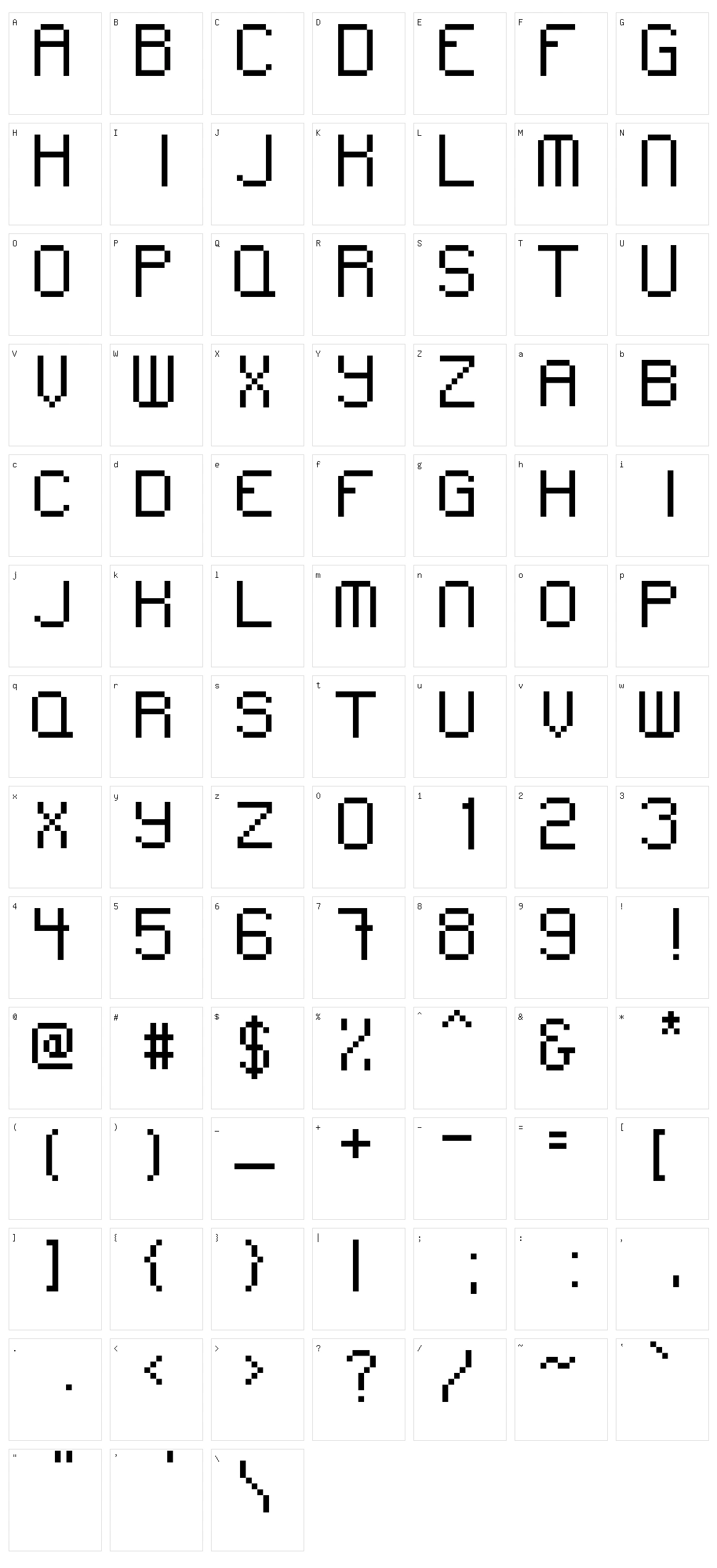 Maga Sans Character Set