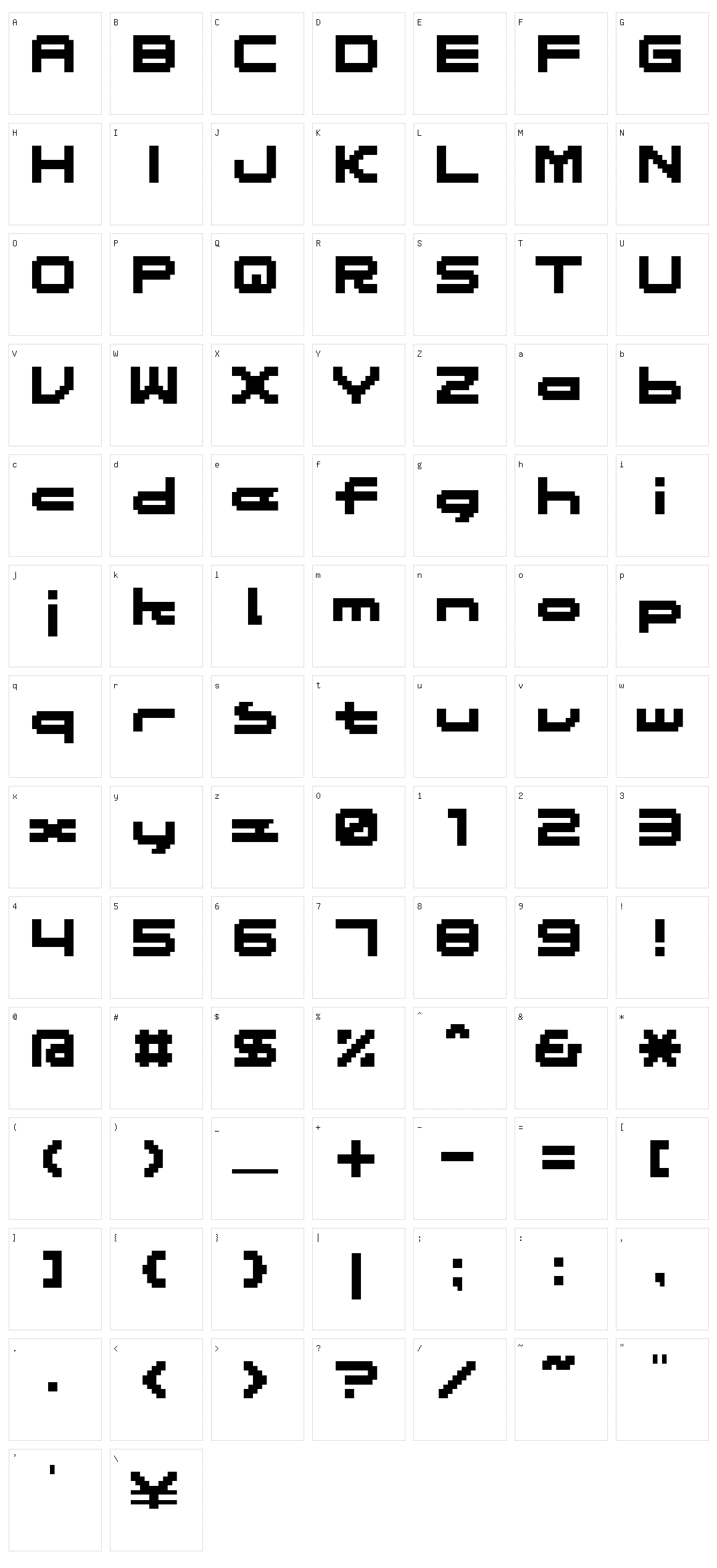 Massive 10 Character Set