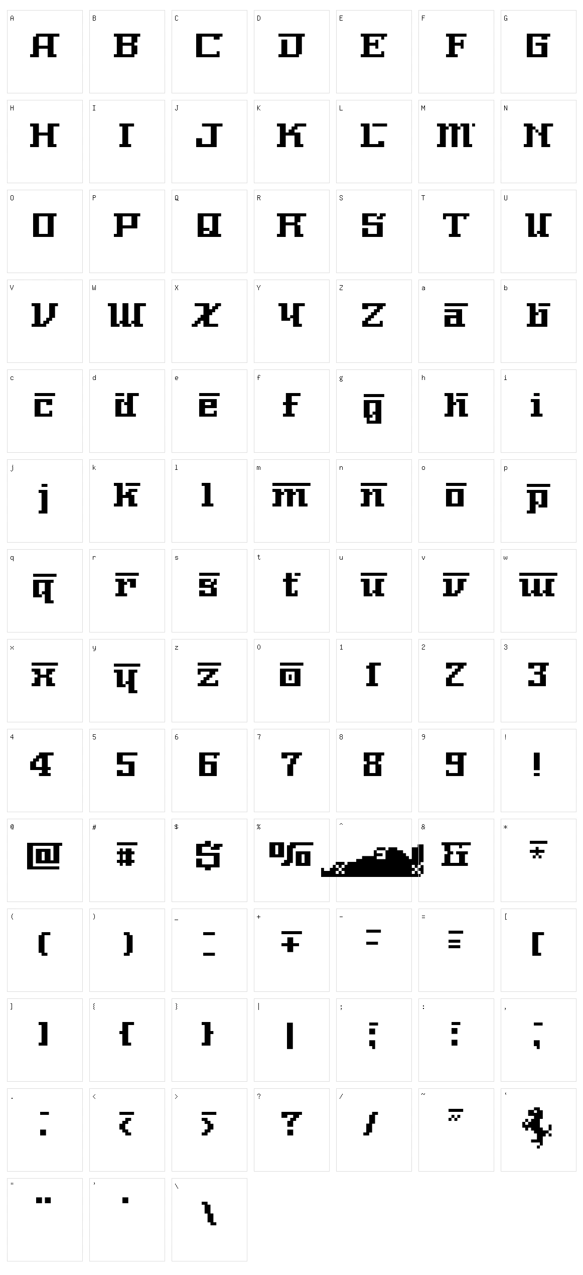 Nerima Number Character Set