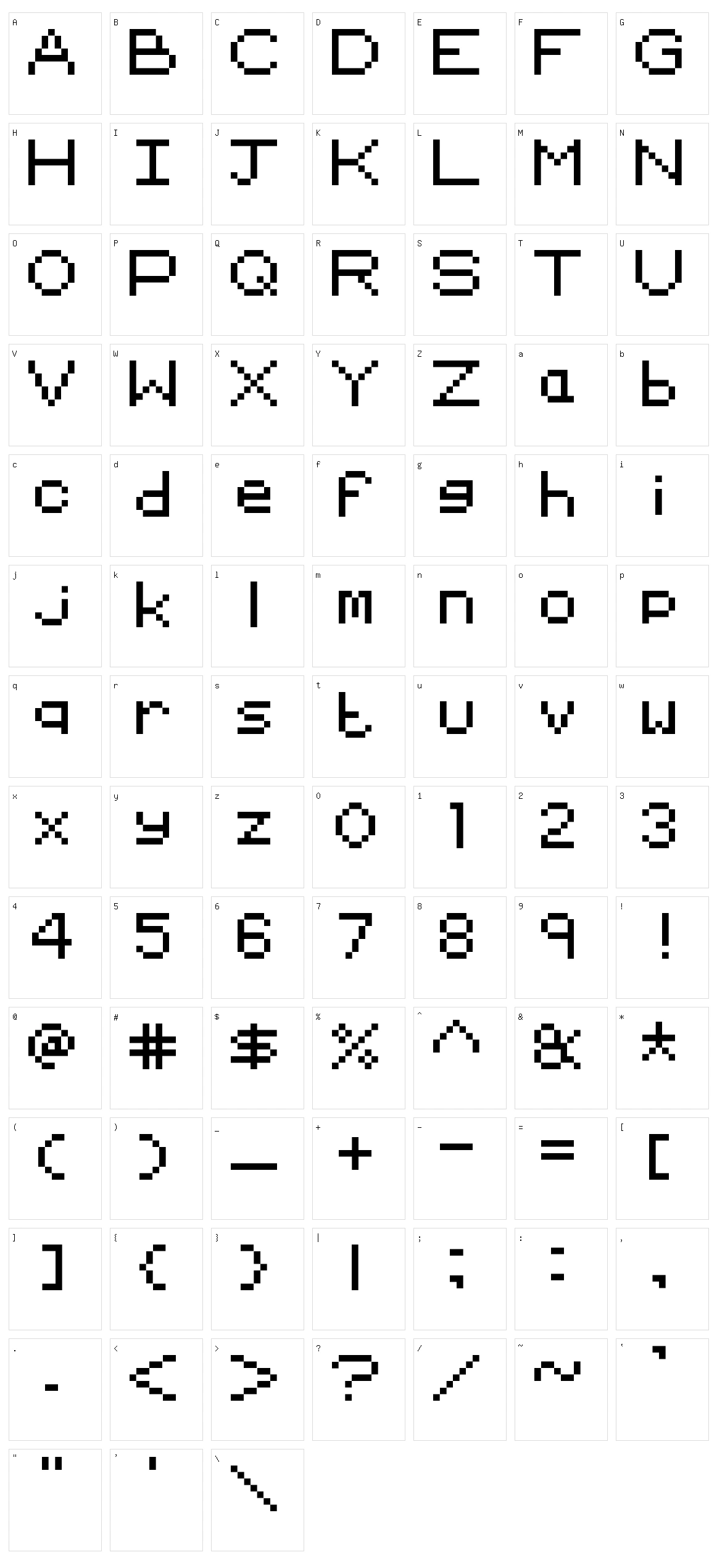 Old School Adventures Character Set