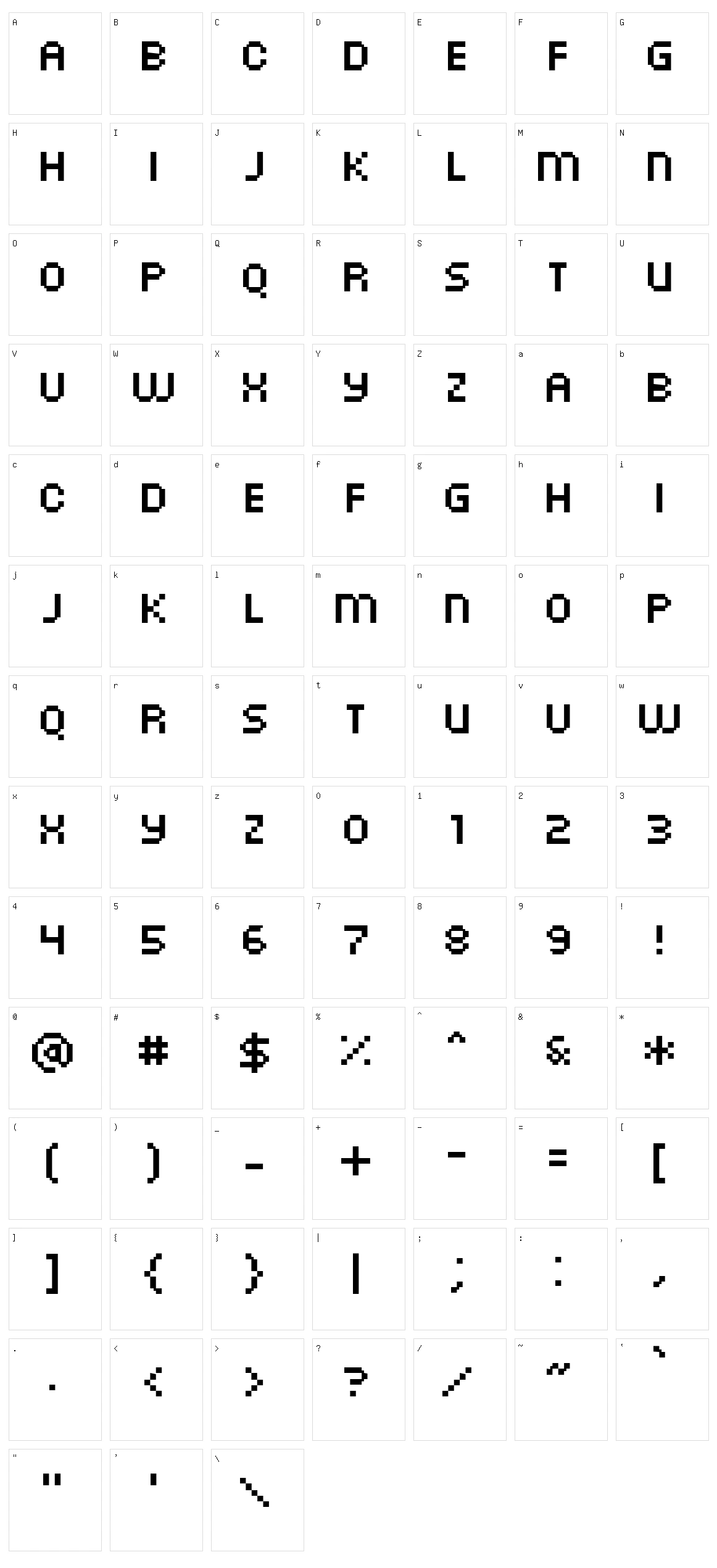 PF Arma Five Character Set