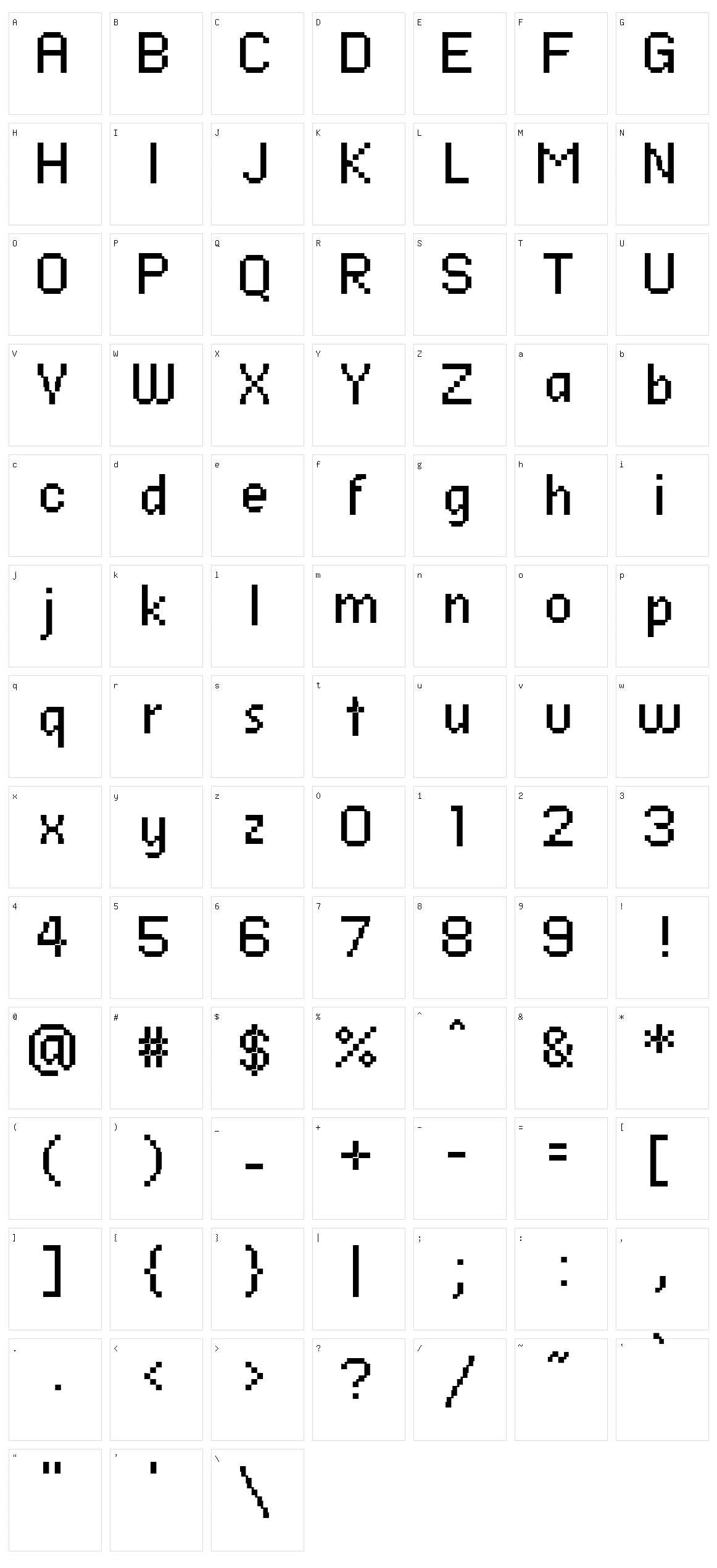 PF Ronda Seven Character Set