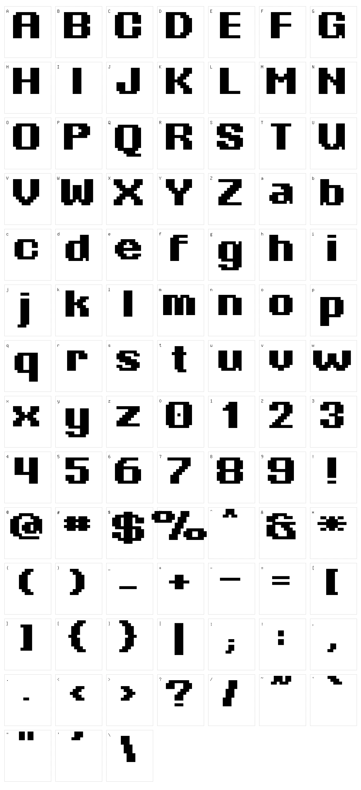 Phatone Character Set