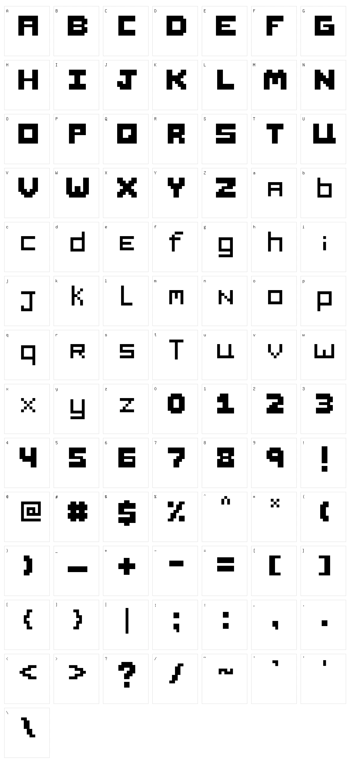 Pinwy Style Character Set