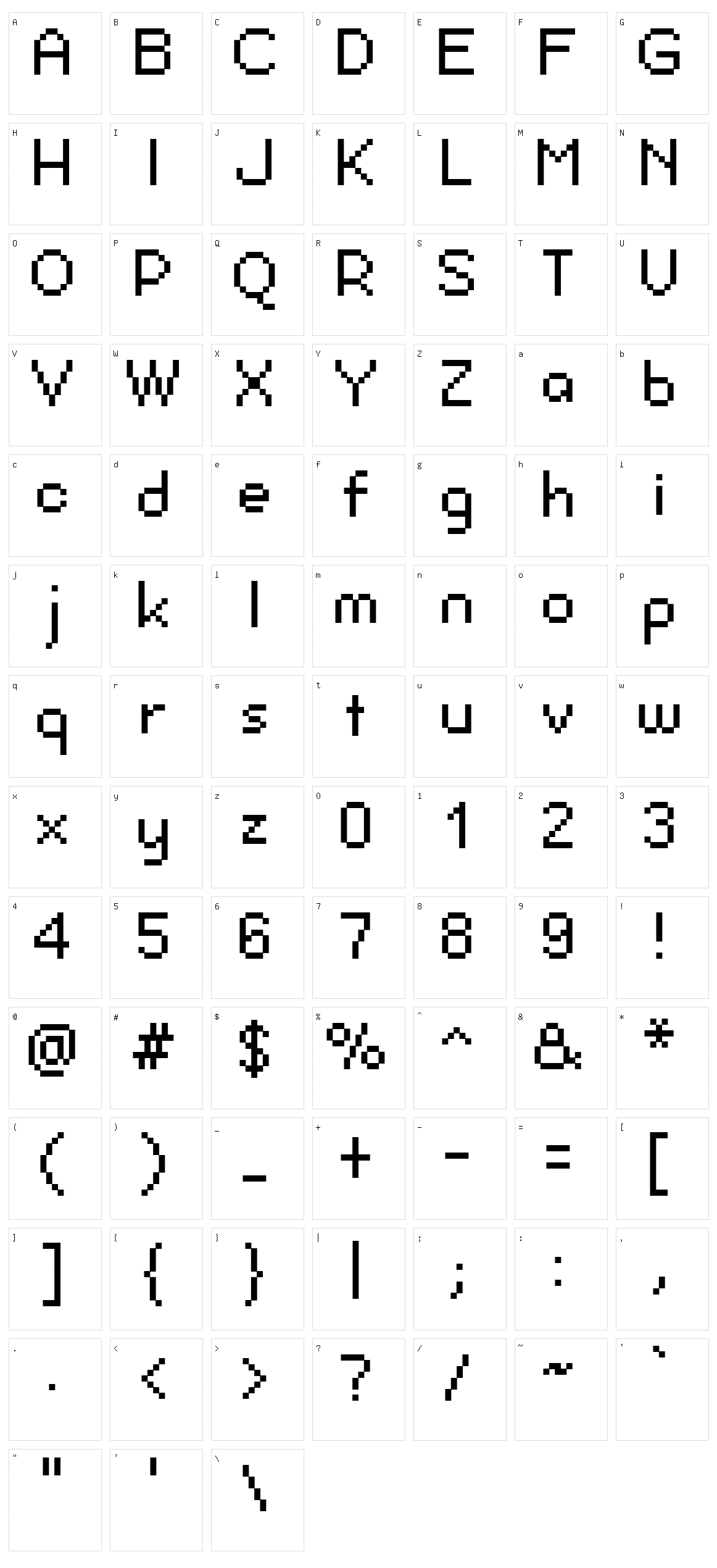 Pixel Berry 08 84 Ltd.Edition Character Set