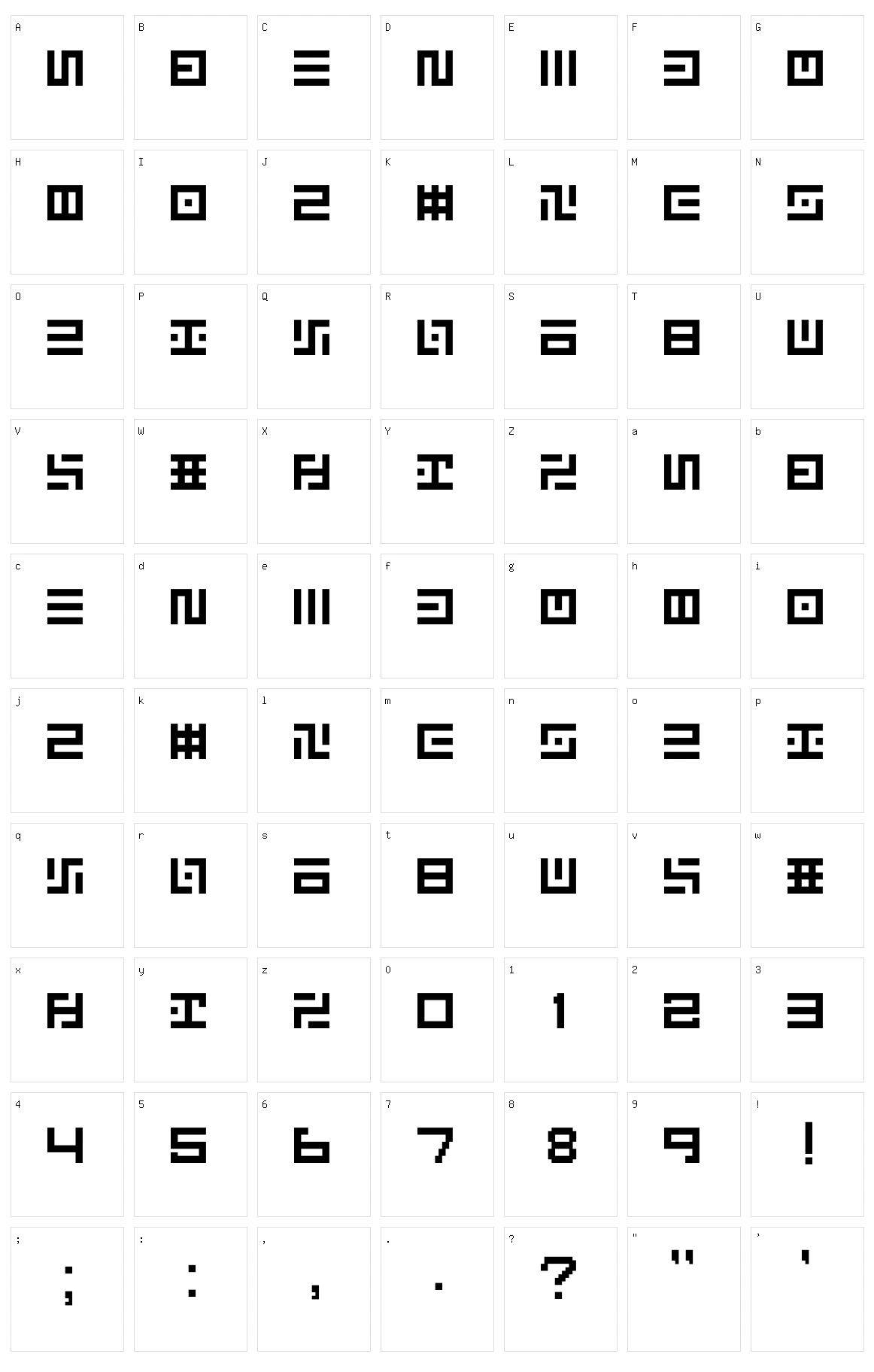 Pixel Chozo Character Set