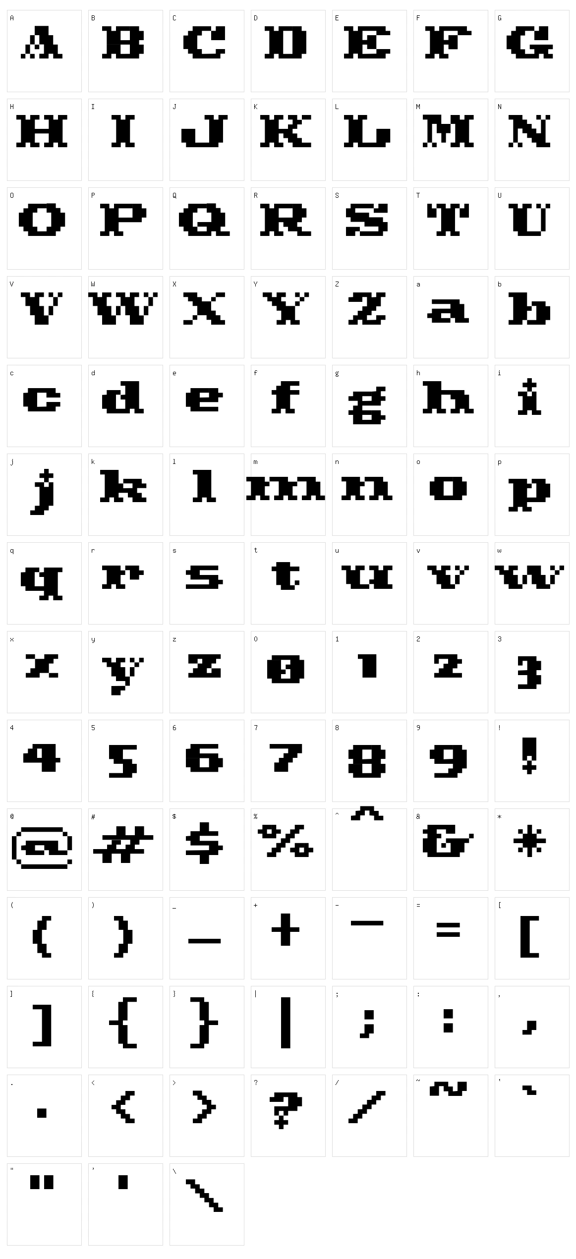 Pixel Cowboy Character Set