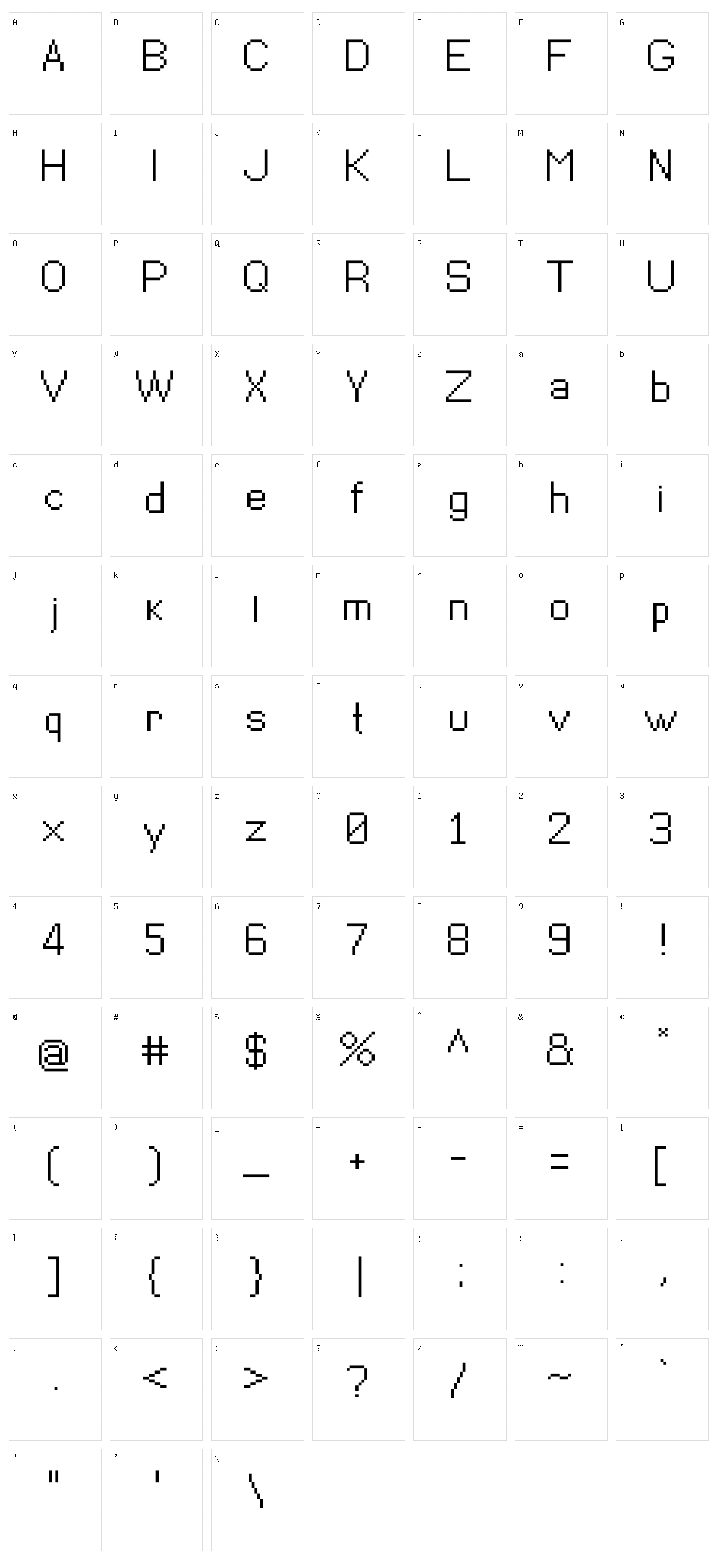 Pixel Life Character Set