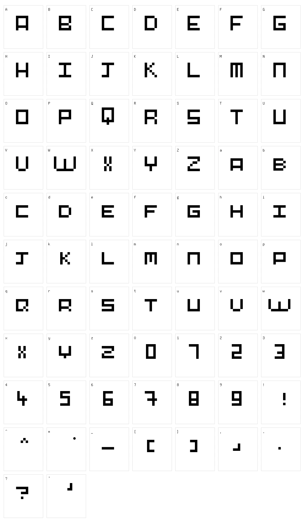 Pixel-Art Character Set
