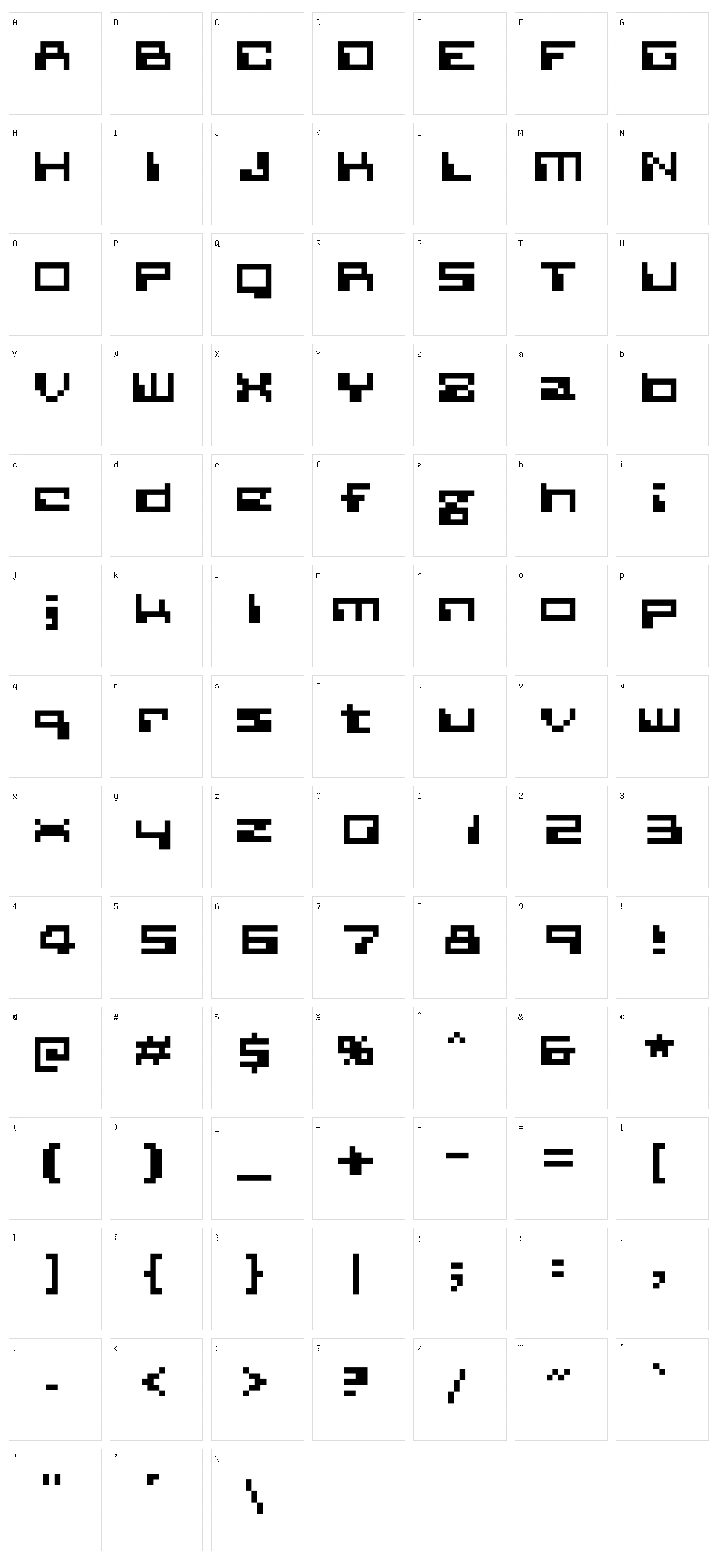 Planetary Contact Character Set