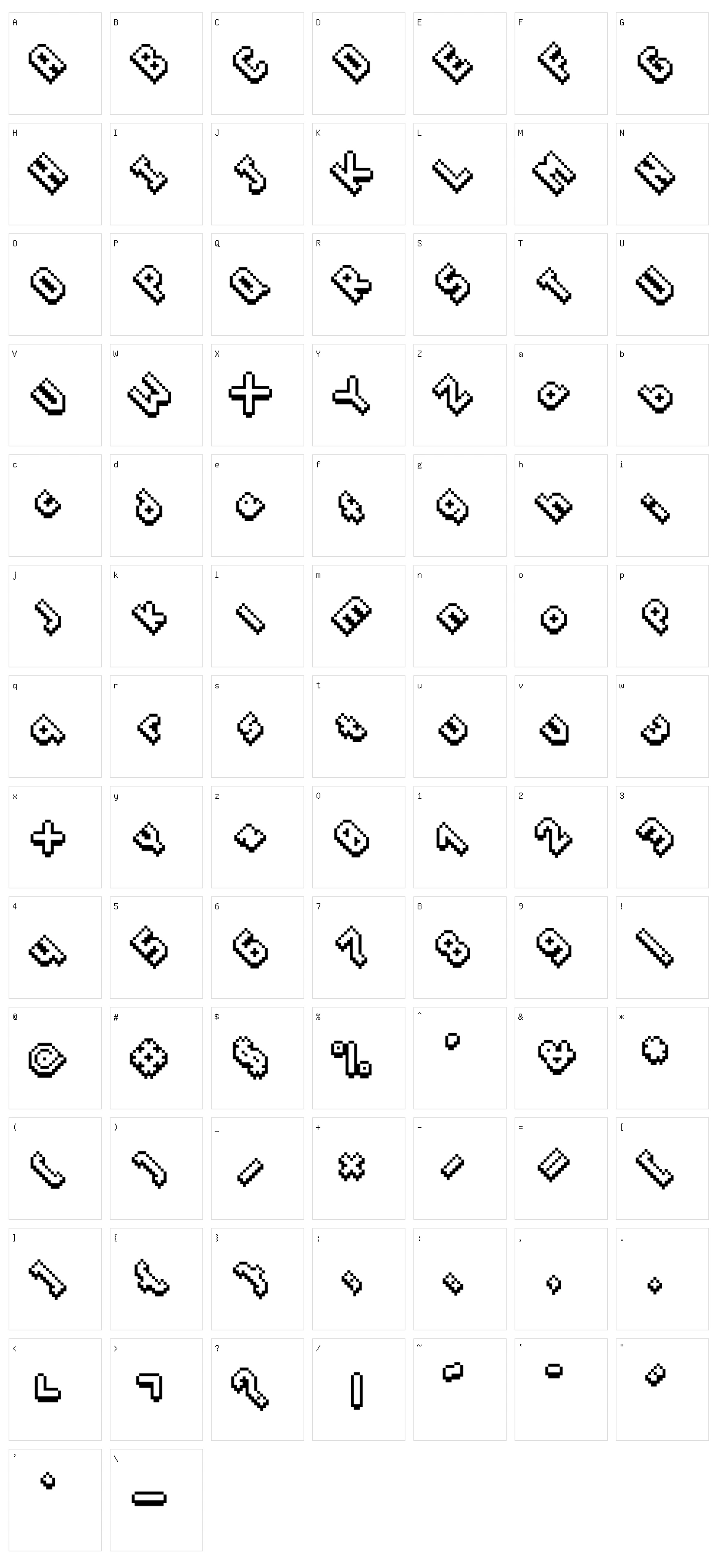 Plonbic Character Set