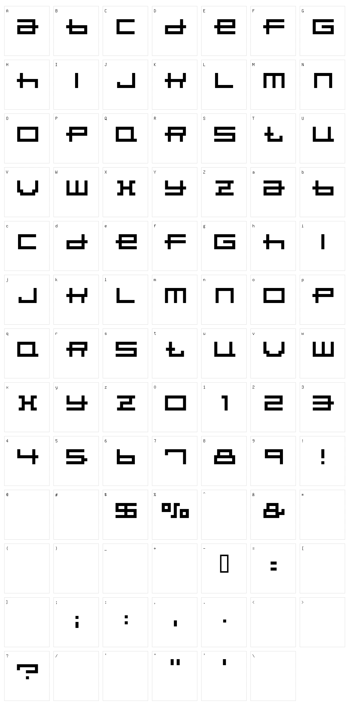 Porpoise Character Set