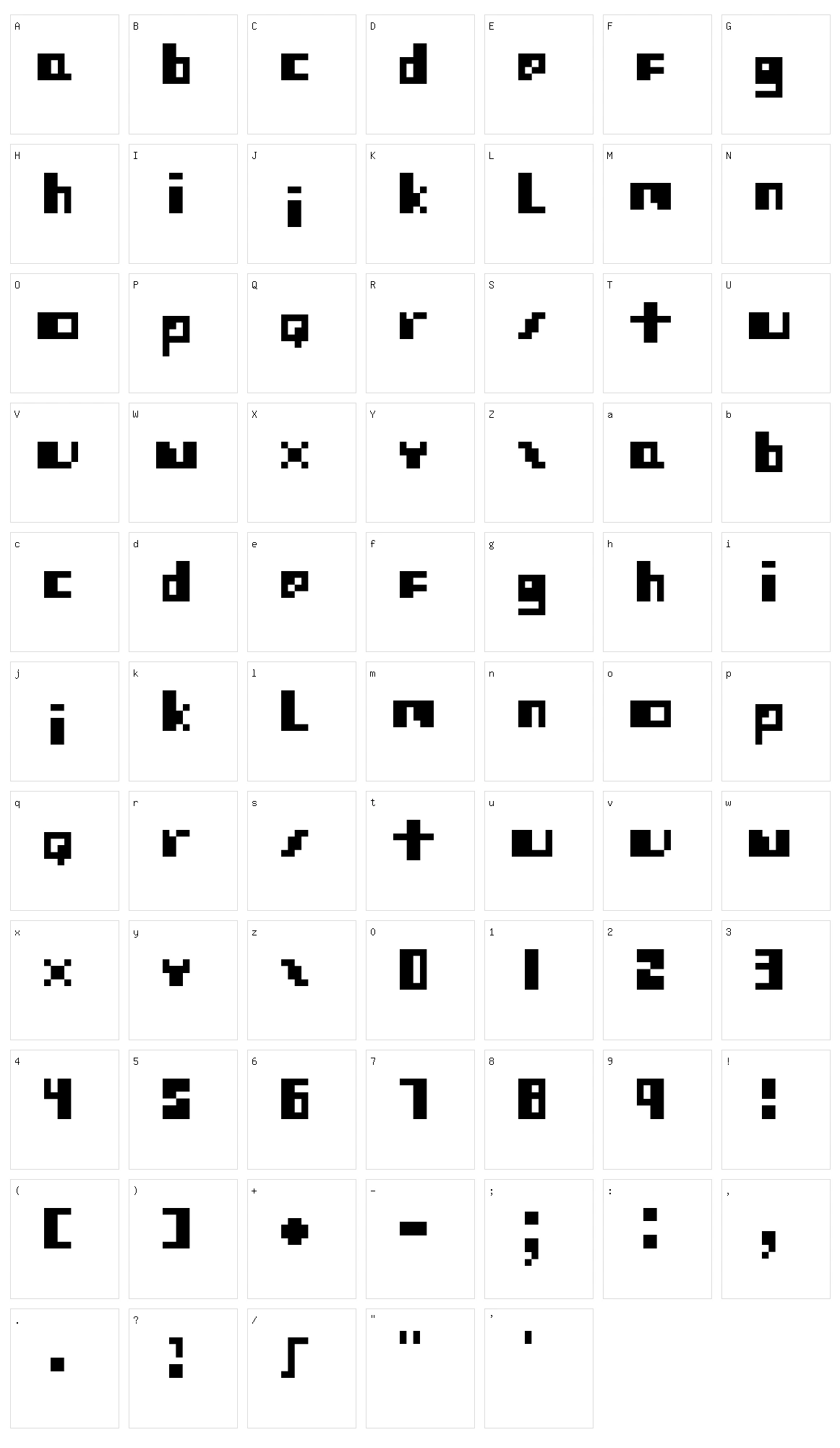 Protovision Character Set