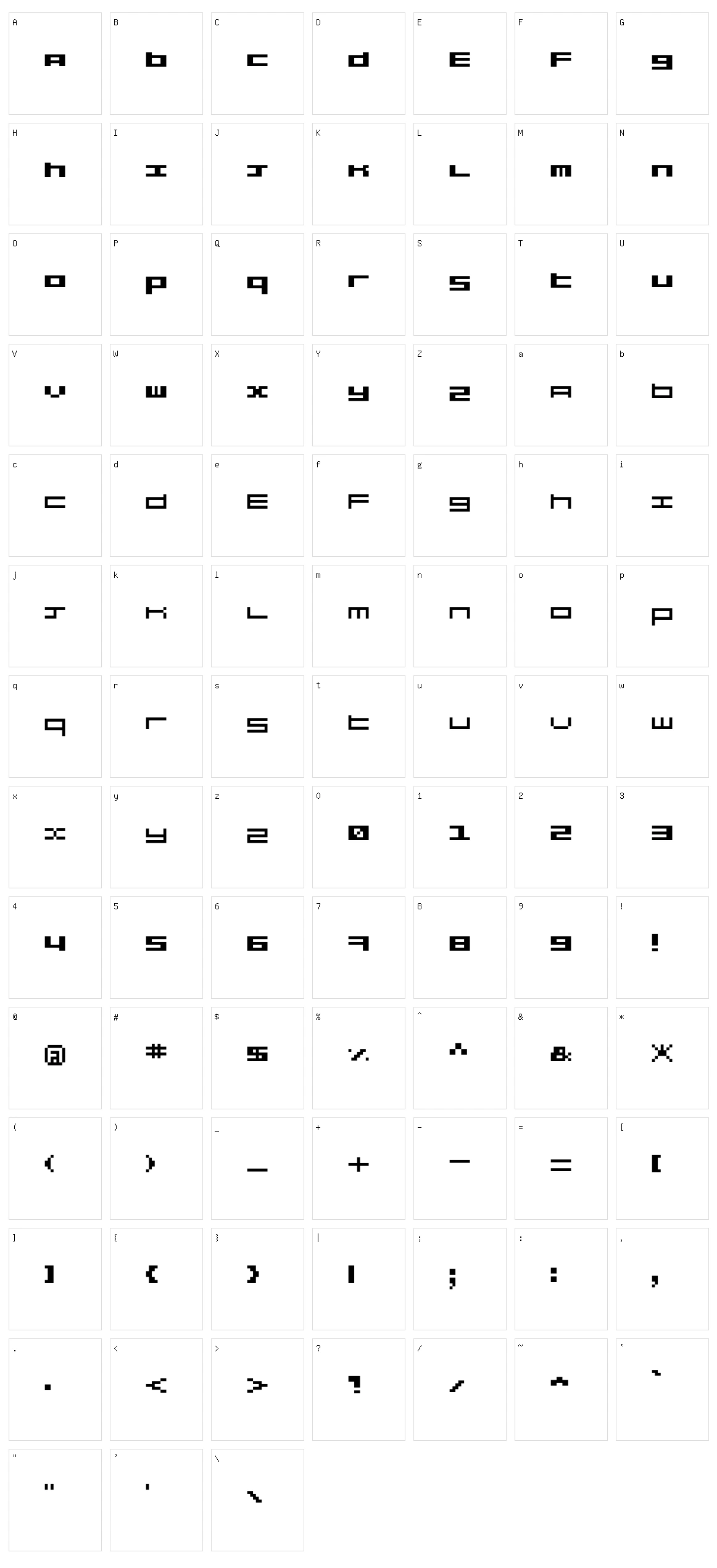 Proxy Character Set
