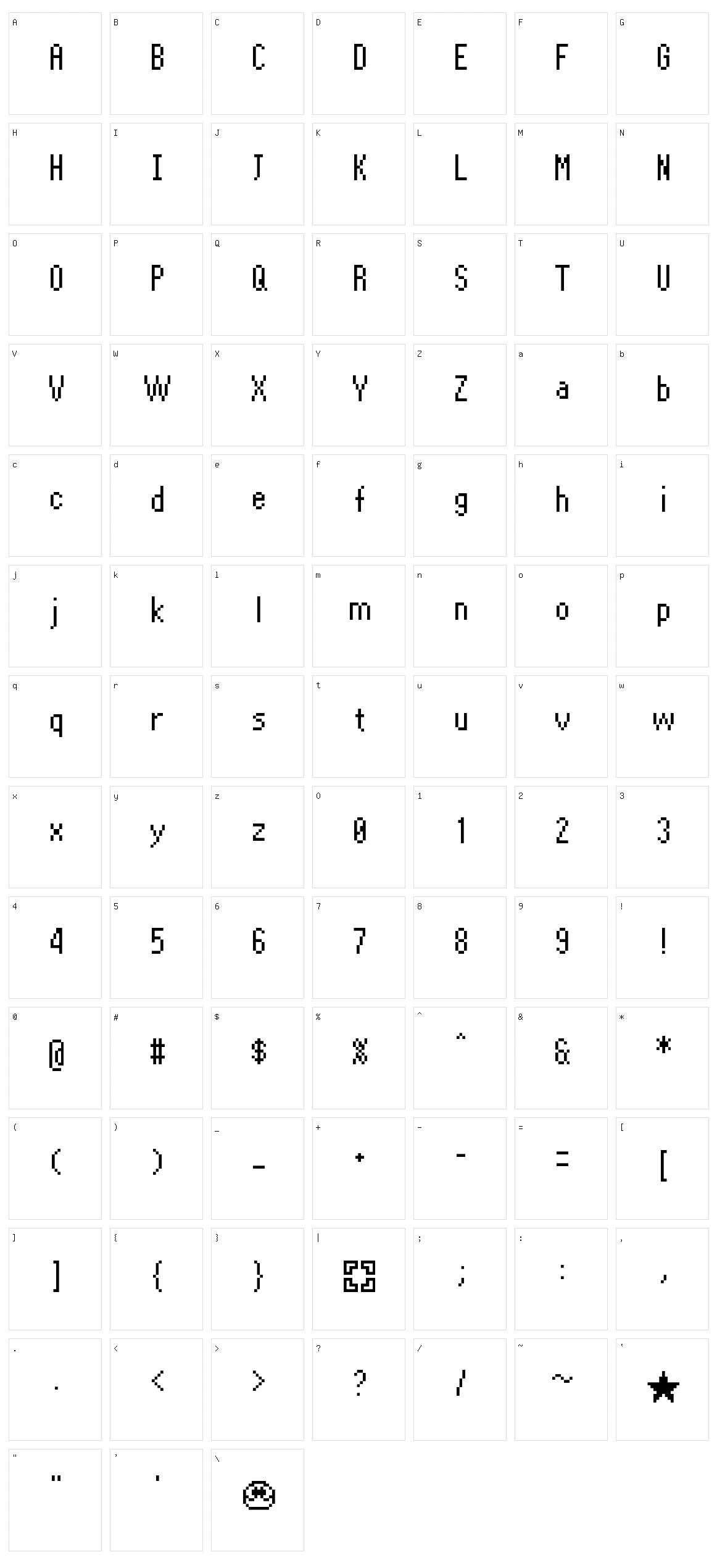 Puzzle Tale Pixel Character Set