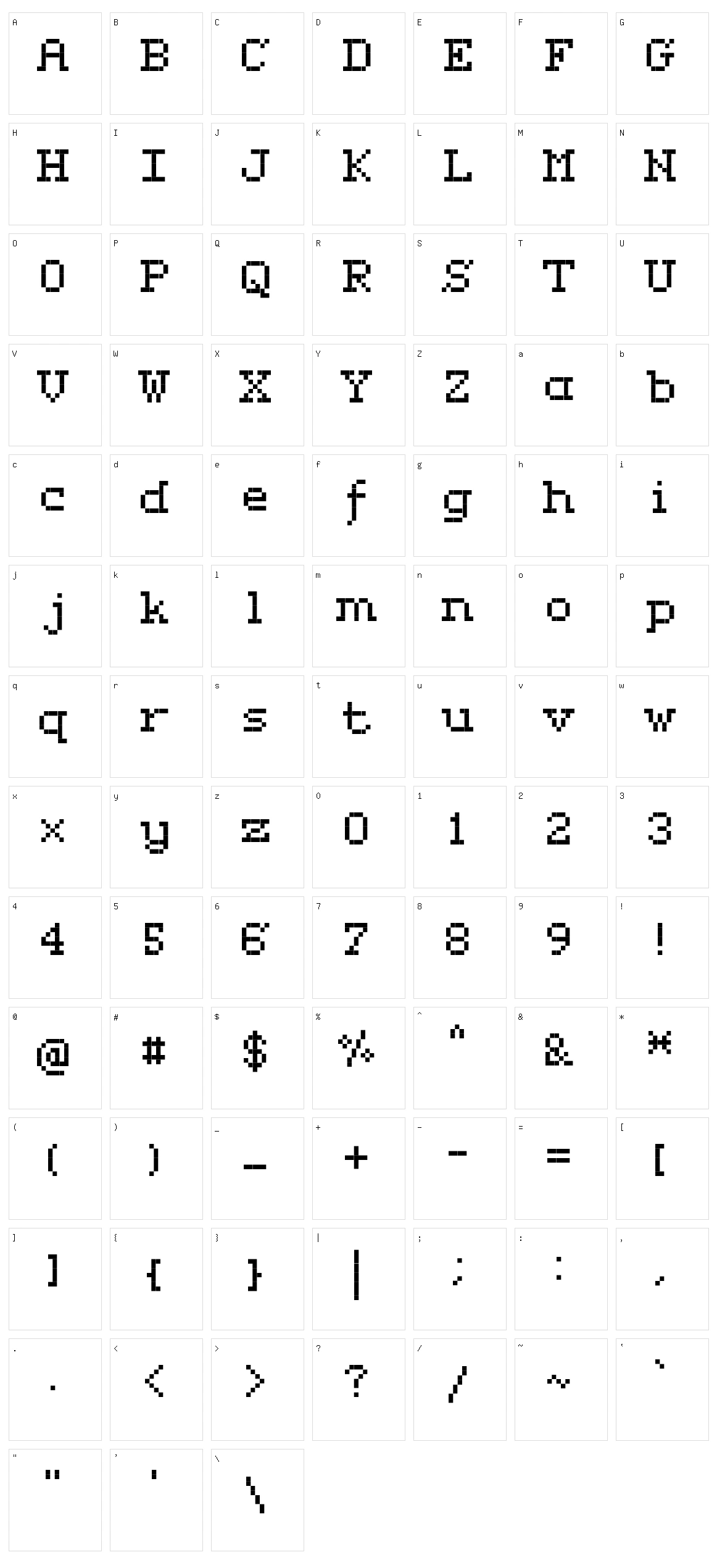 Rififi Serif Character Set