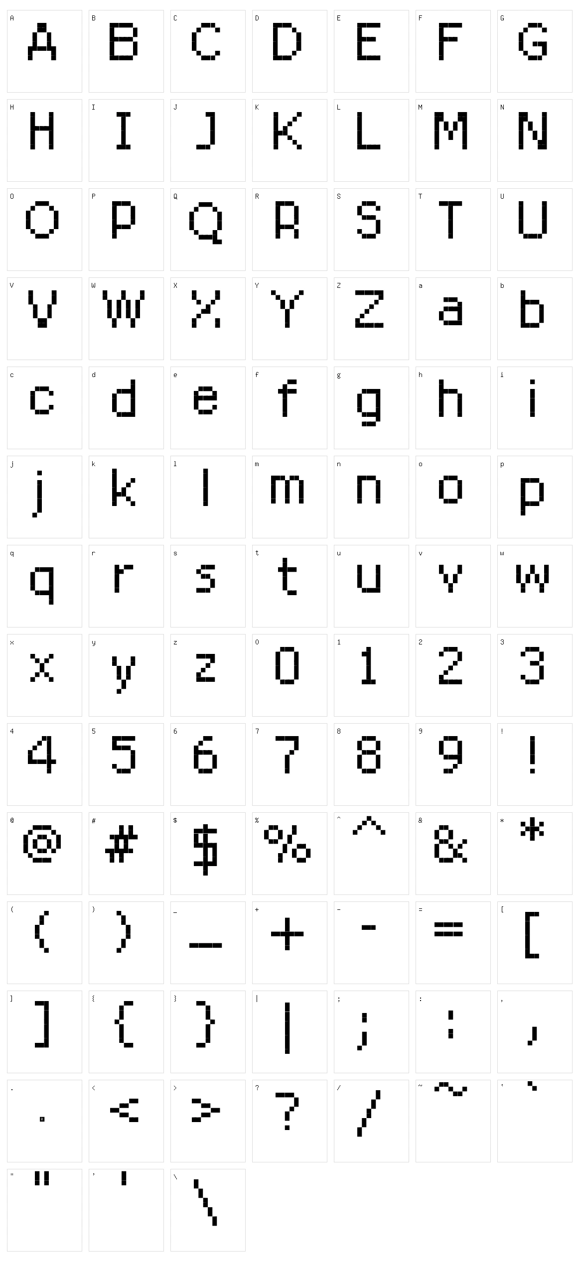 Rittswood RedStar Character Set