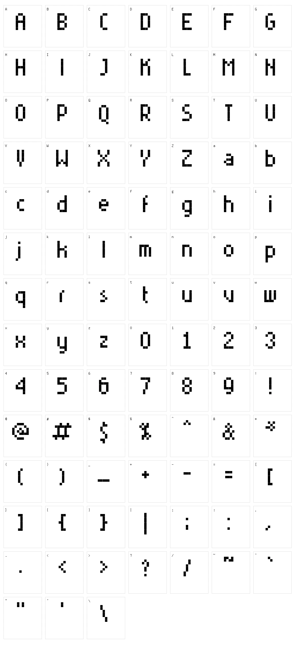 Rittswood Young Character Set