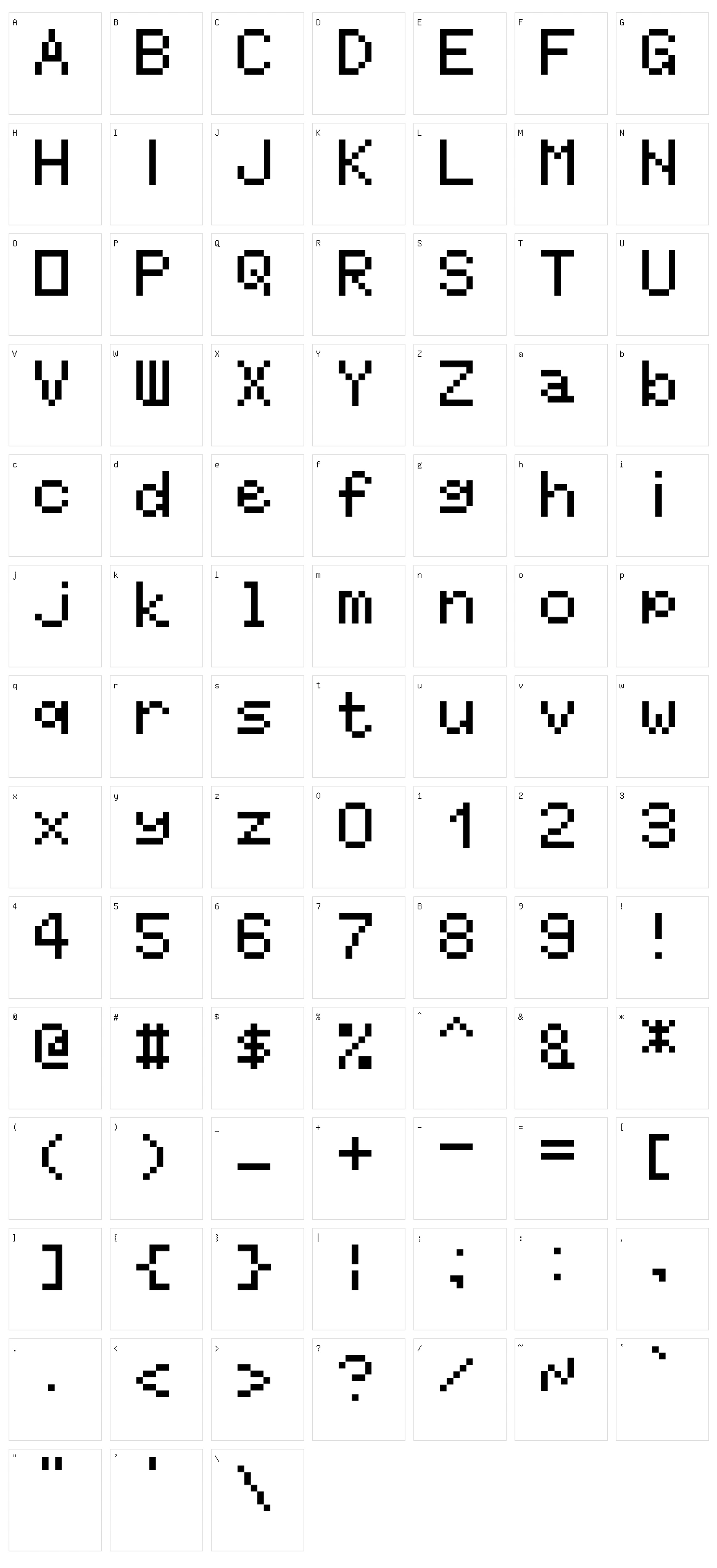 RNTG Larger Character Set