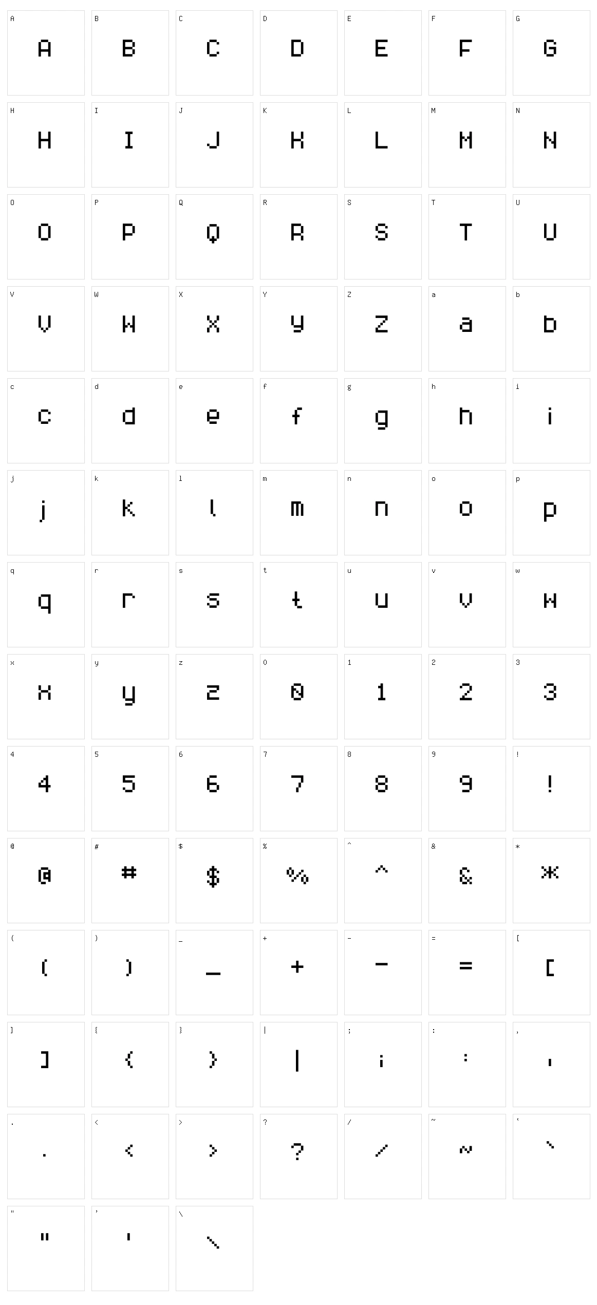 Savior Character Set