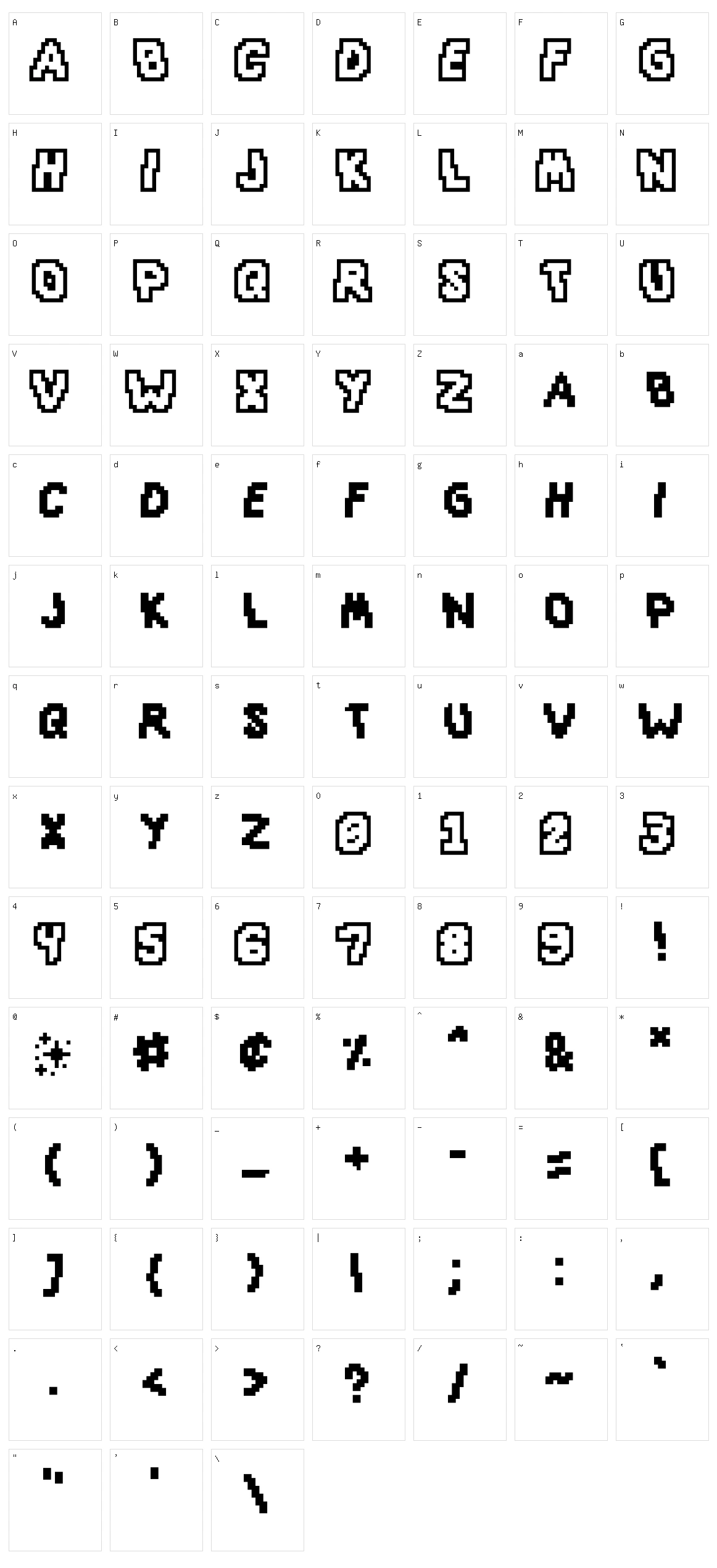 Slap And Crumbly Character Set