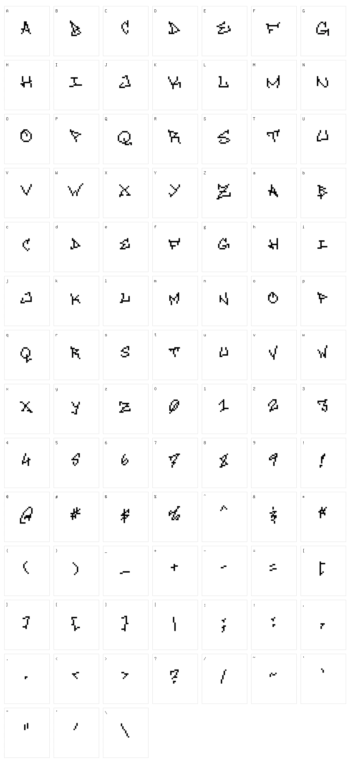St26k Character Set