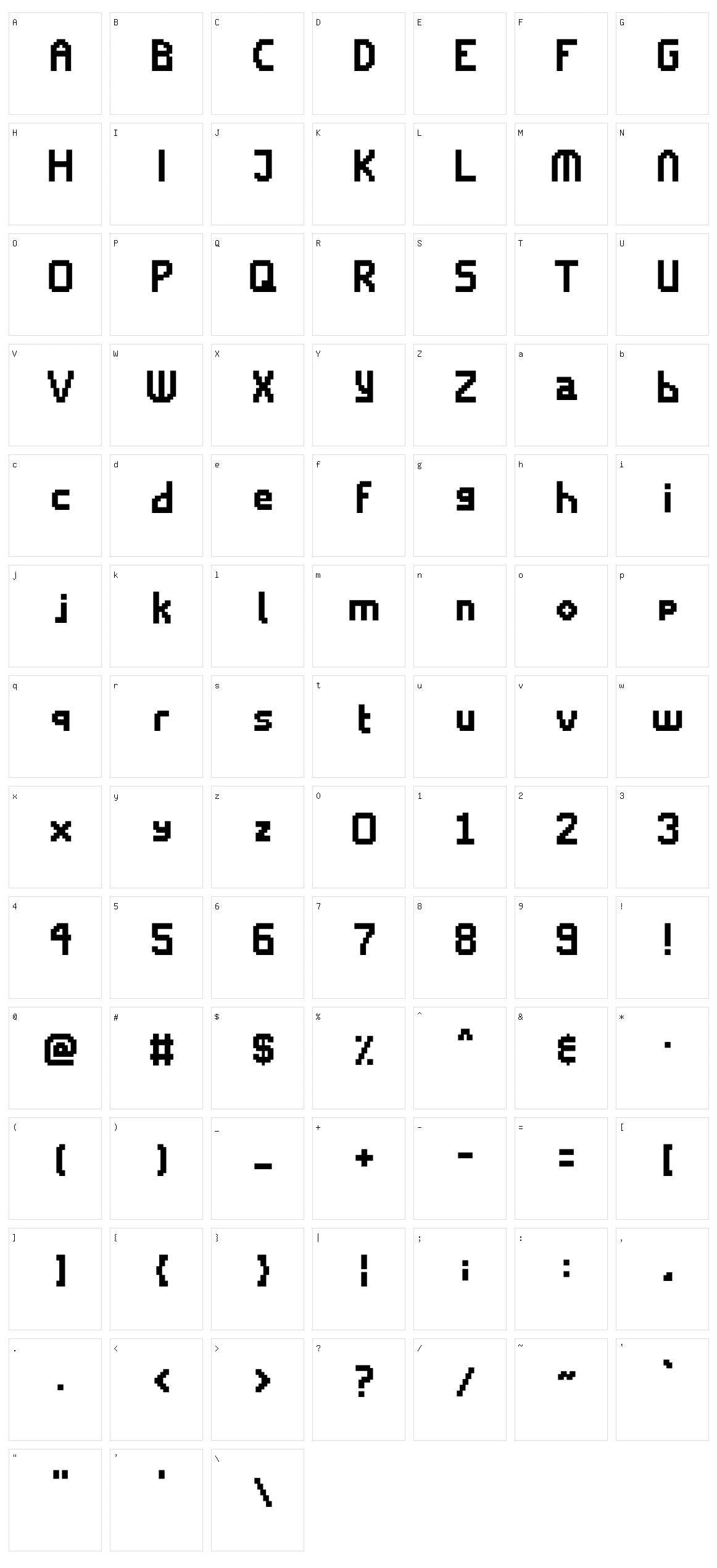 Super Crestat Character Set