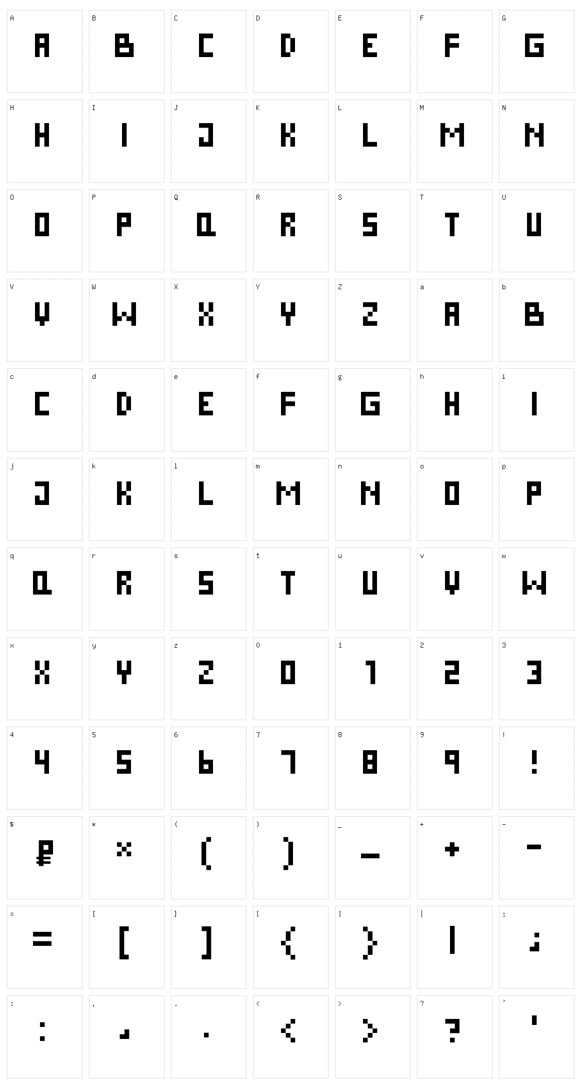 Super Effective Character Set