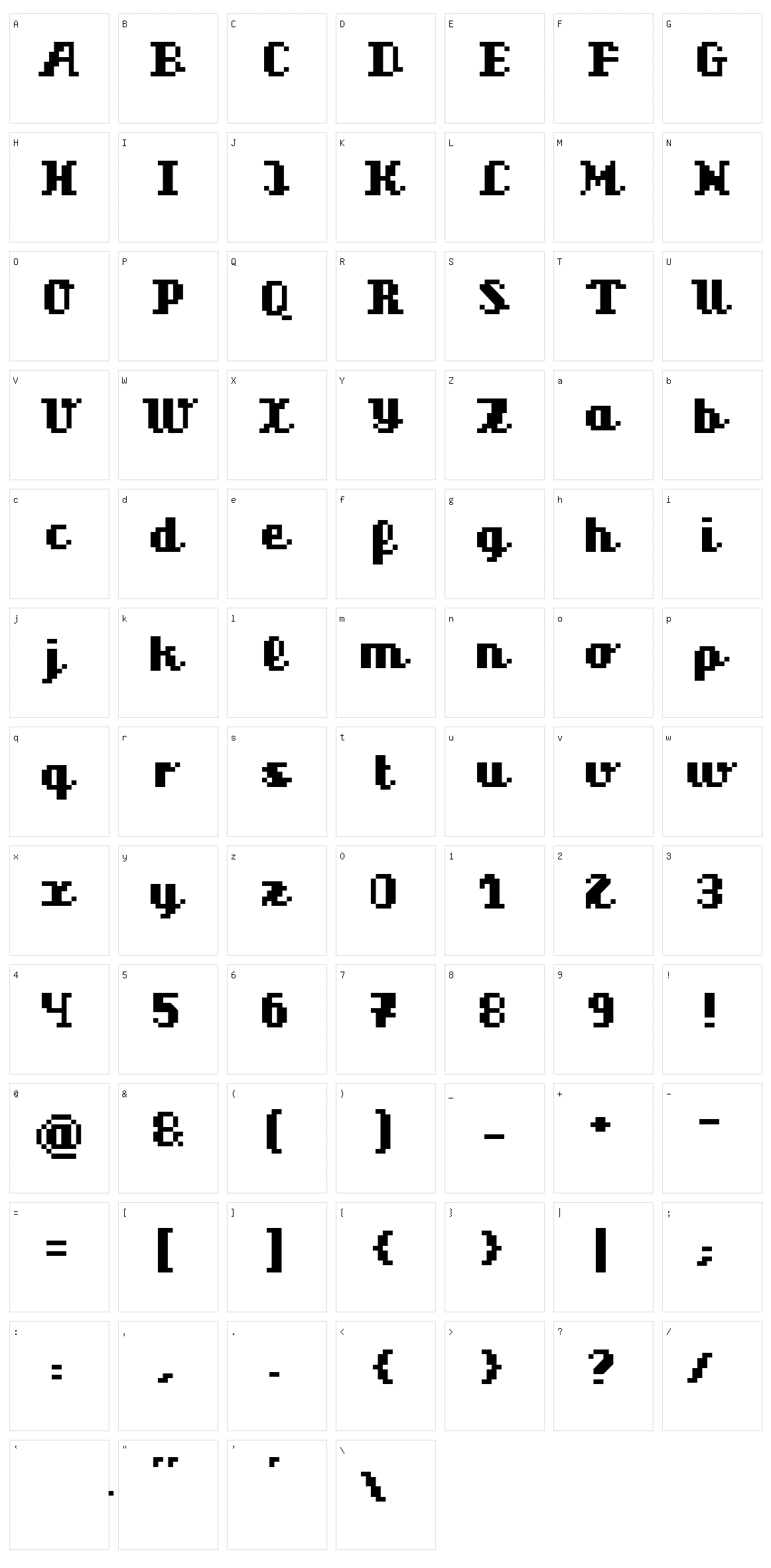 Superscript Character Set