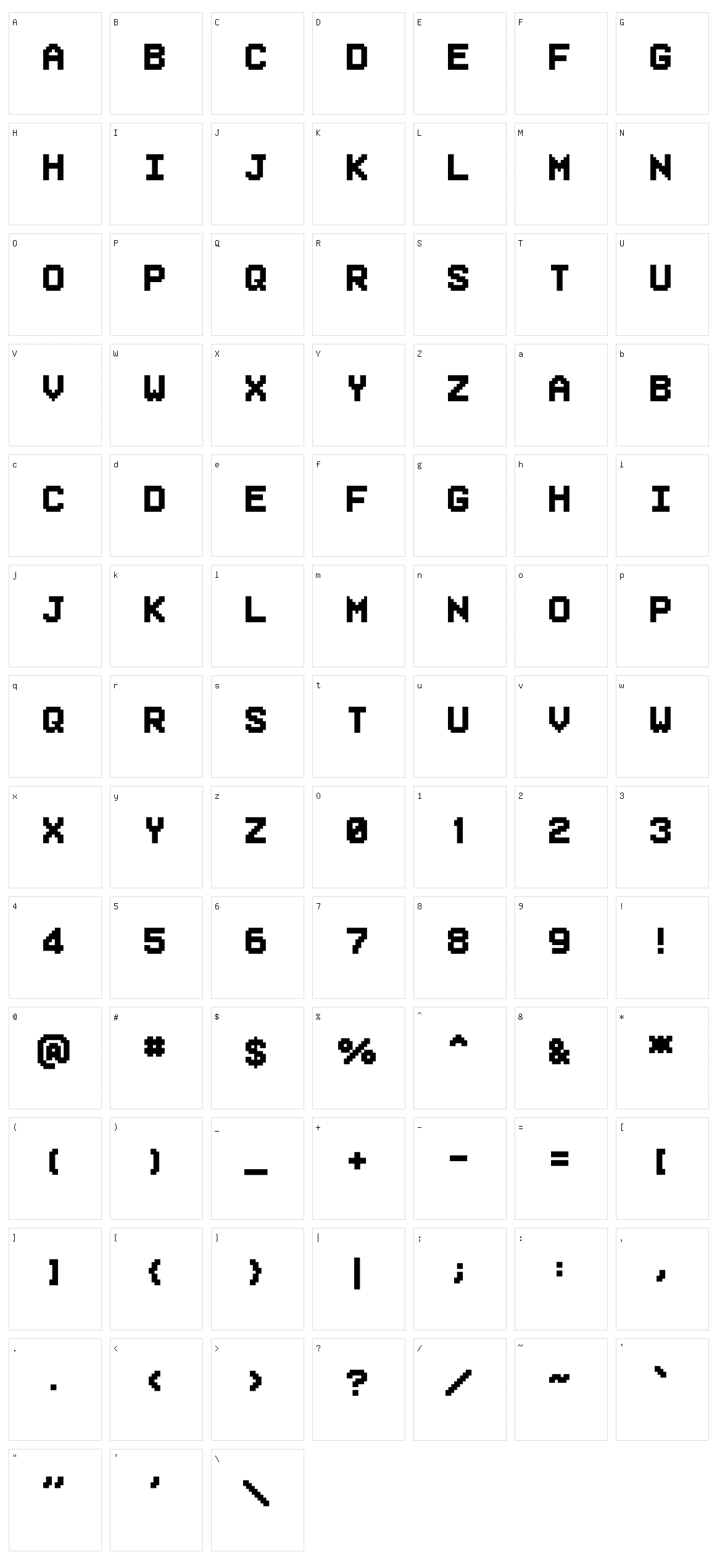 Superstar Character Set