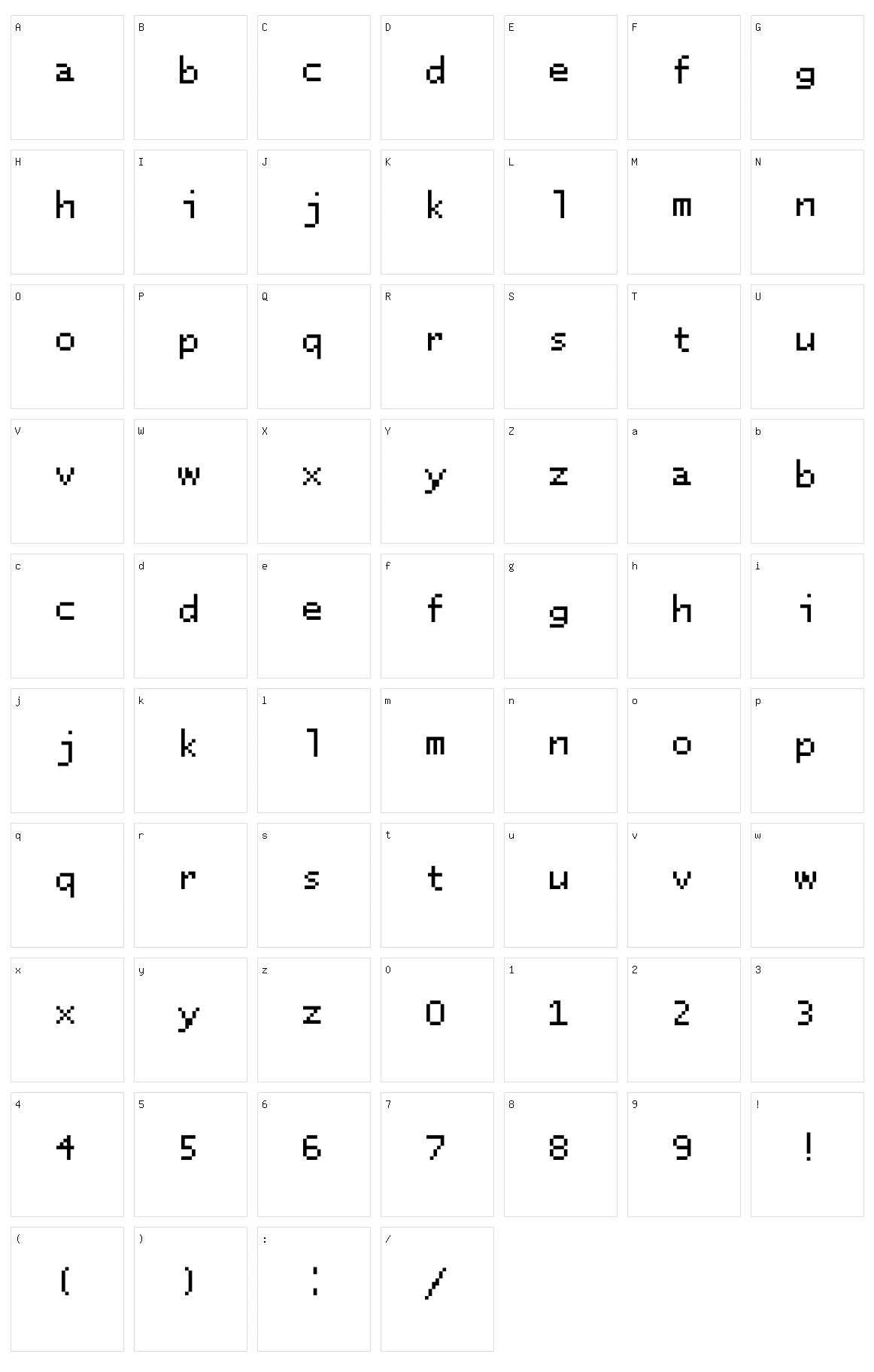 Sylladex Fanon Character Set