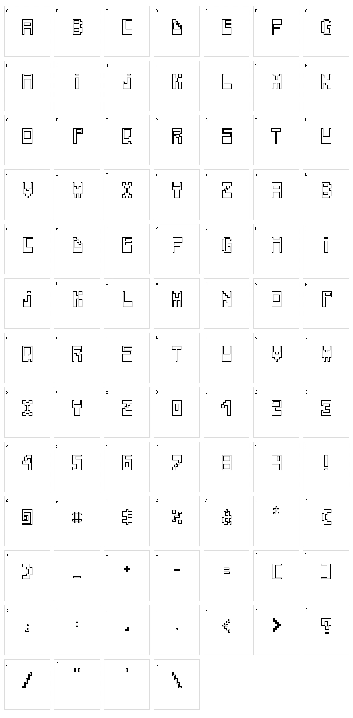 Televideo Character Set