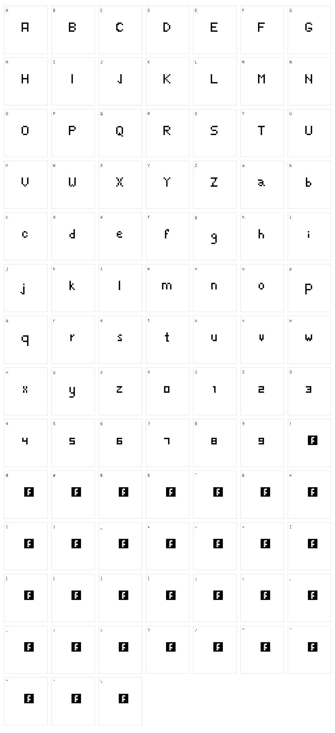 The Fozderien Character Set