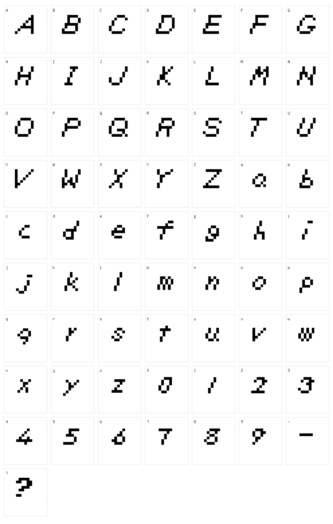TLOZ Link's Awakening Character Set