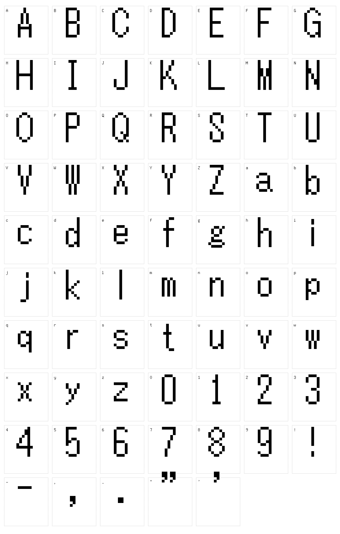 TLOZ Minish Cap A Link to the Past Four Sword Character Set