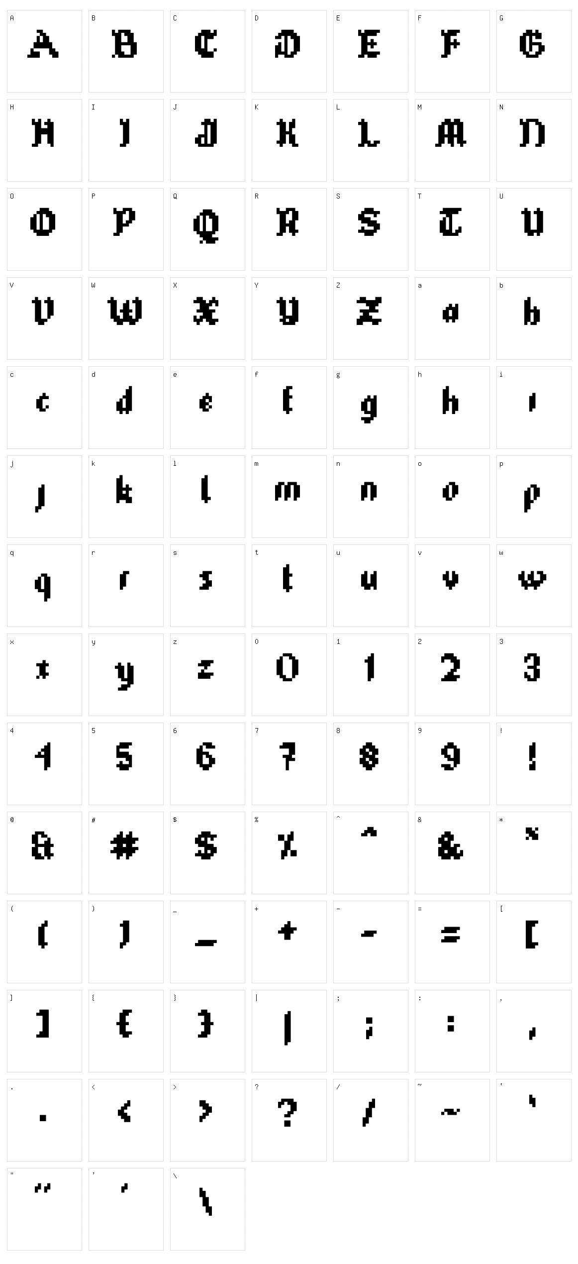 Tube Of Corn Character Set
