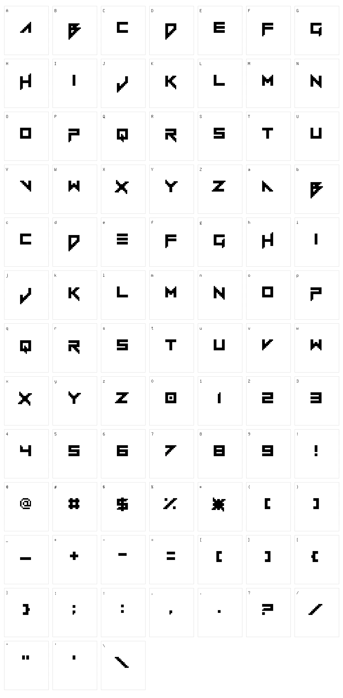 Vermin Vibes 1989 Character Set
