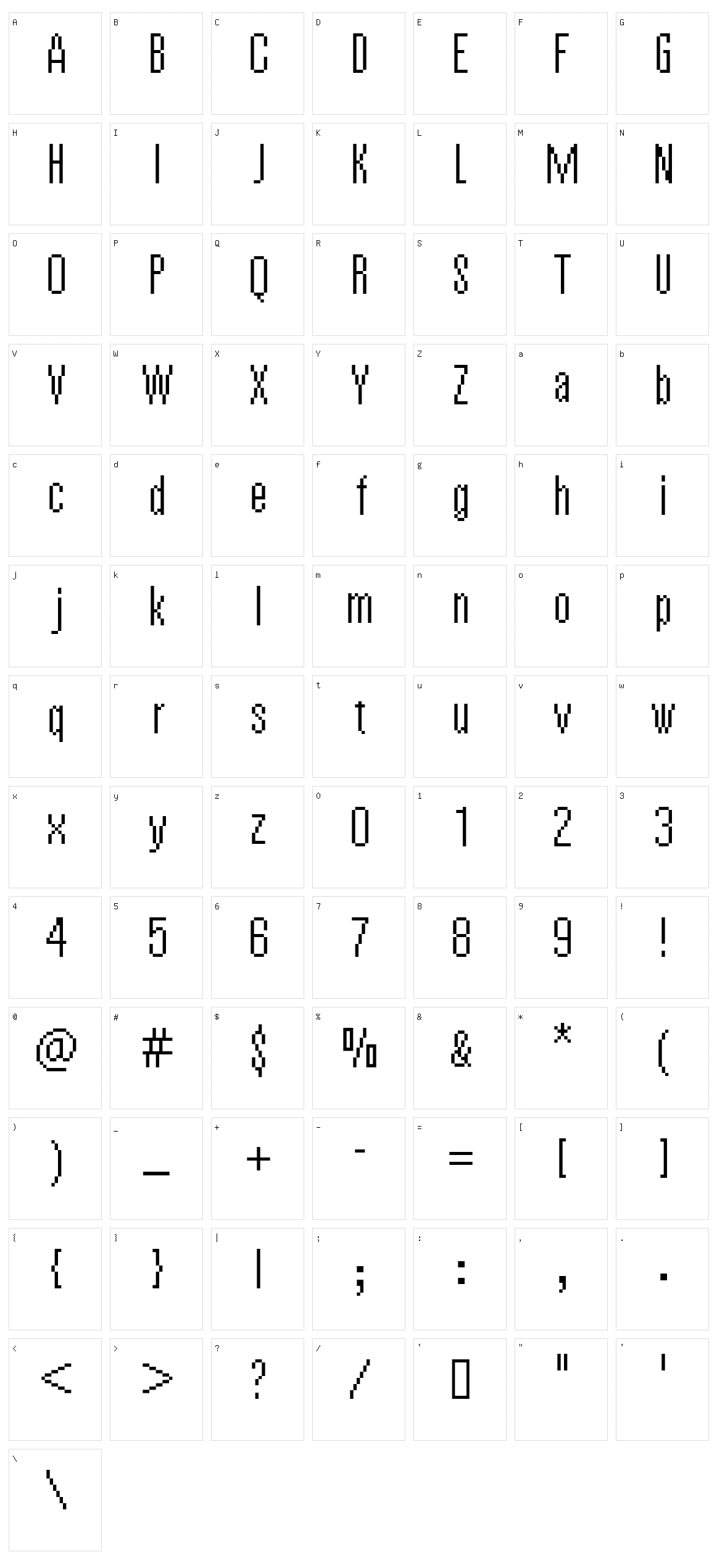 Vierzehn Character Set