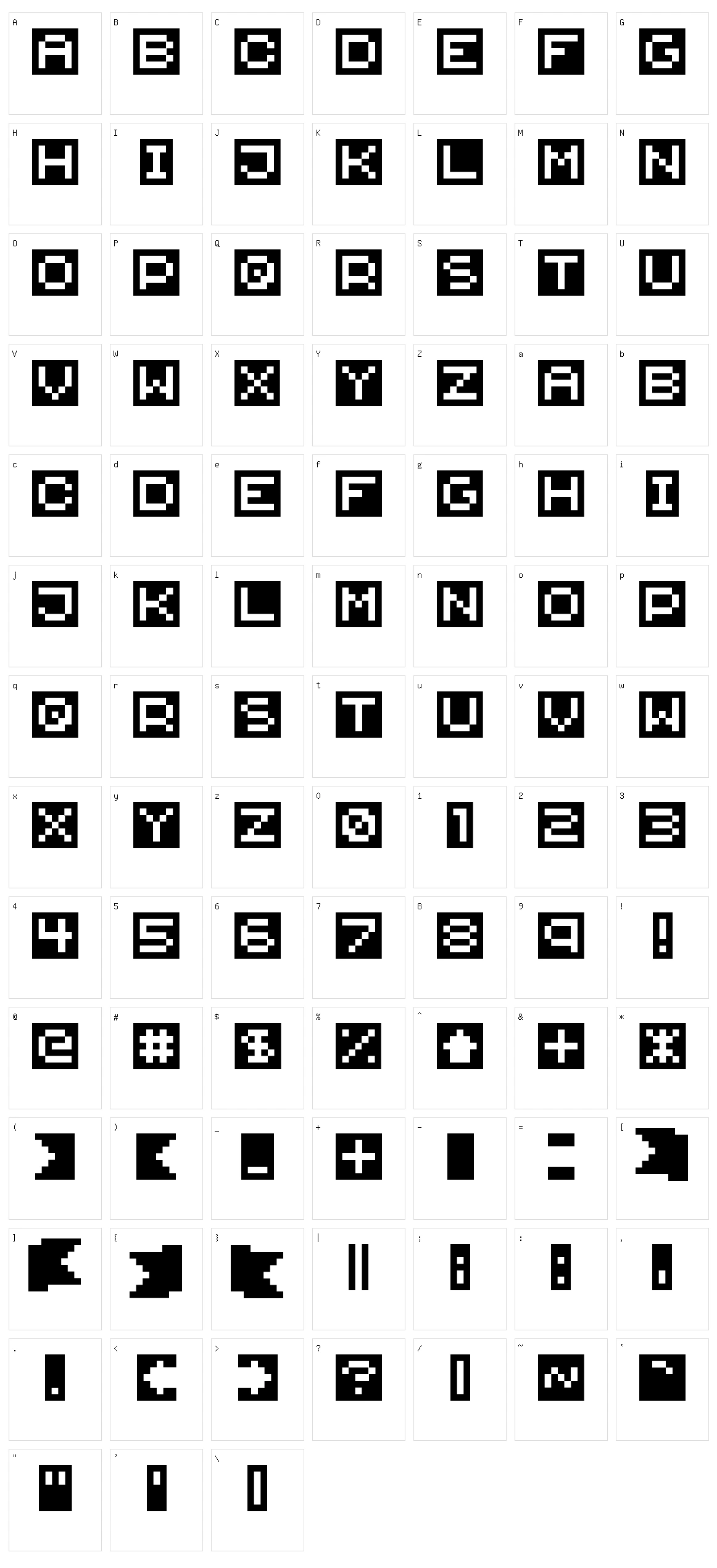 Weymouth Ribbon Character Set
