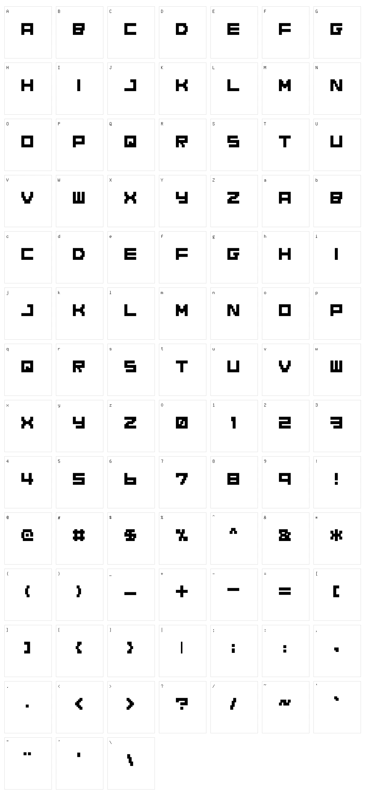 Woojooaidp Character Set