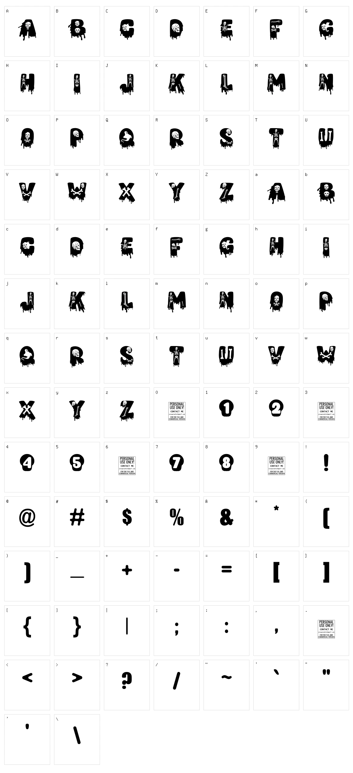 Halloween Witches Script Character Set