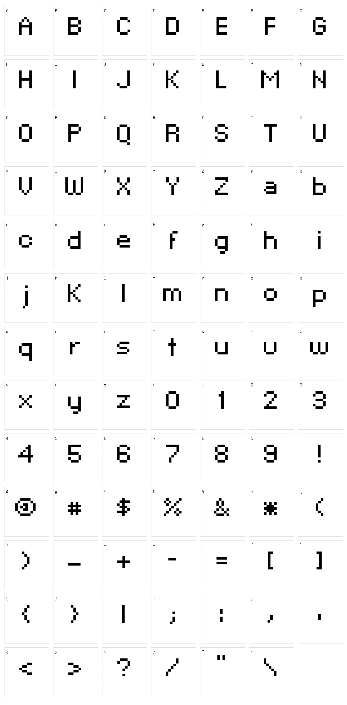 Xpaider Pixel Explosion 02 Character Set