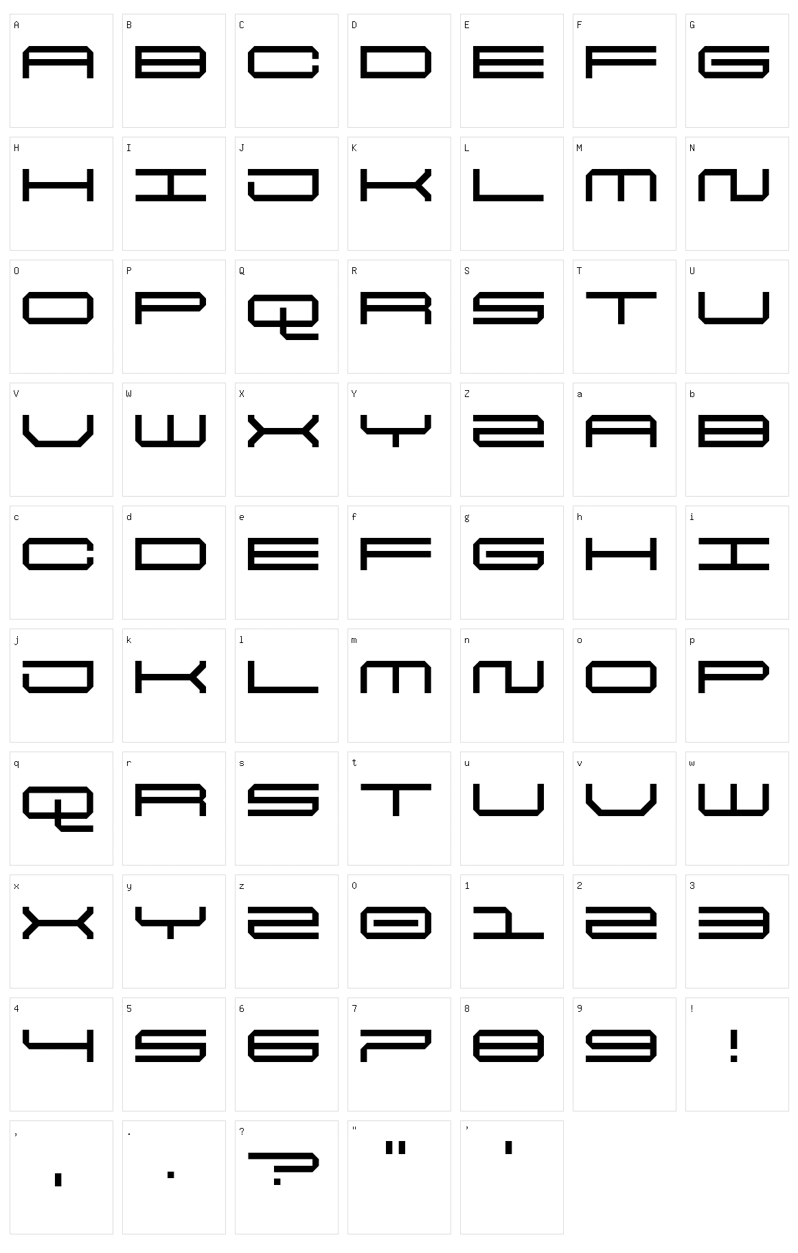 5 Final Frontier Character Set