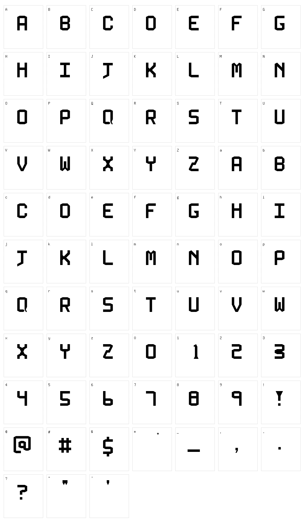 5 Kallum Sans Neue Character Set