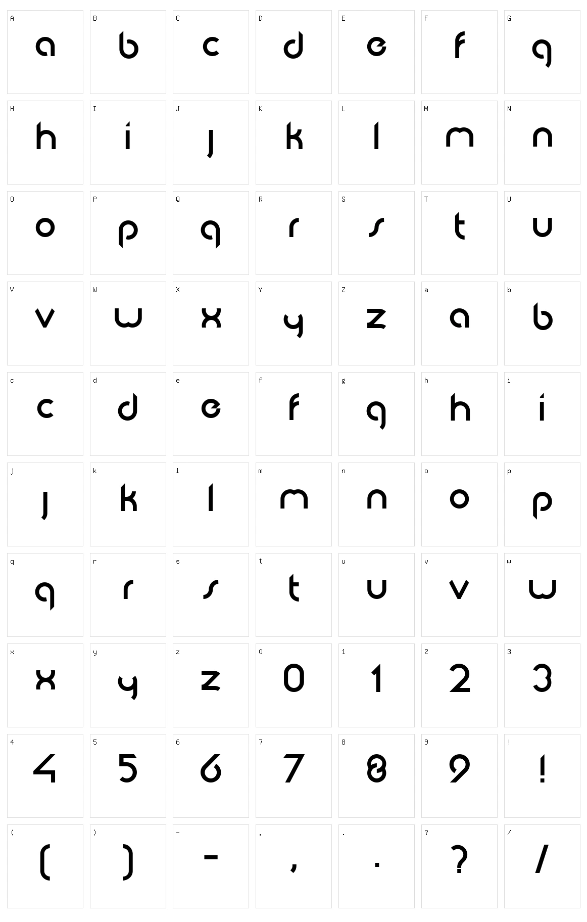 Abode Character Set