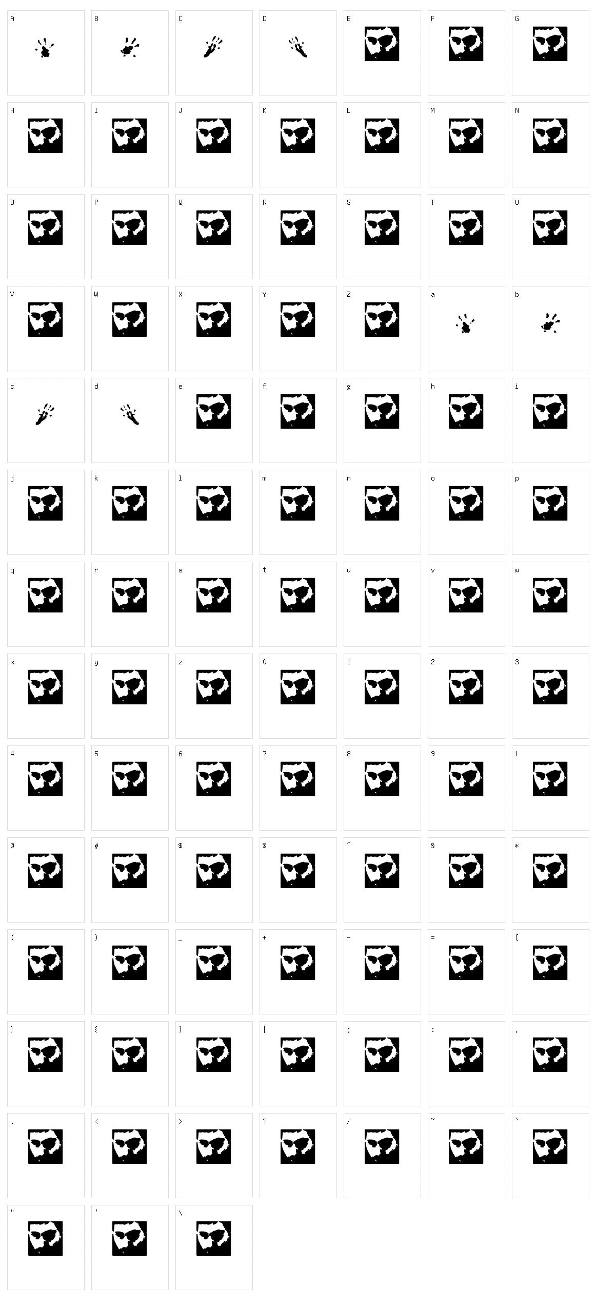 Rat Paws Character Set