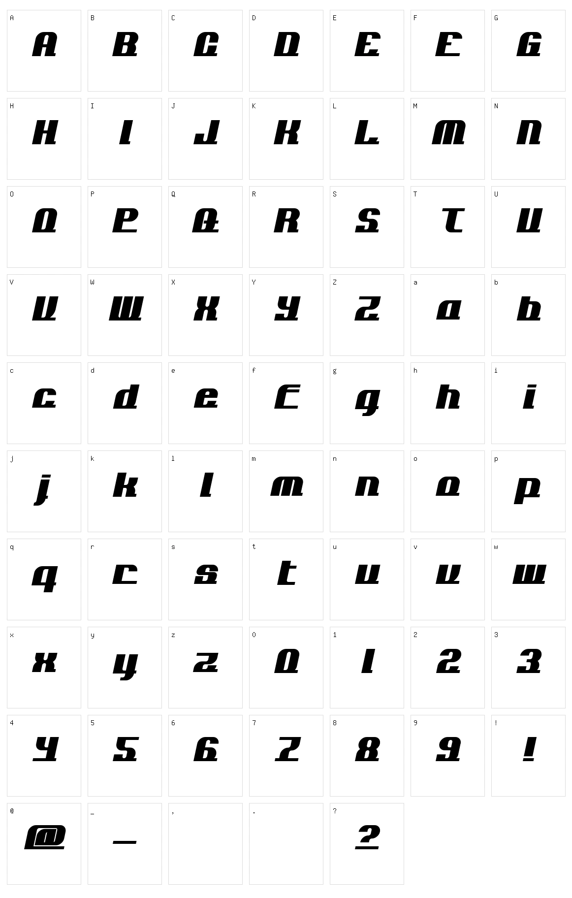 Add Loops Character Set