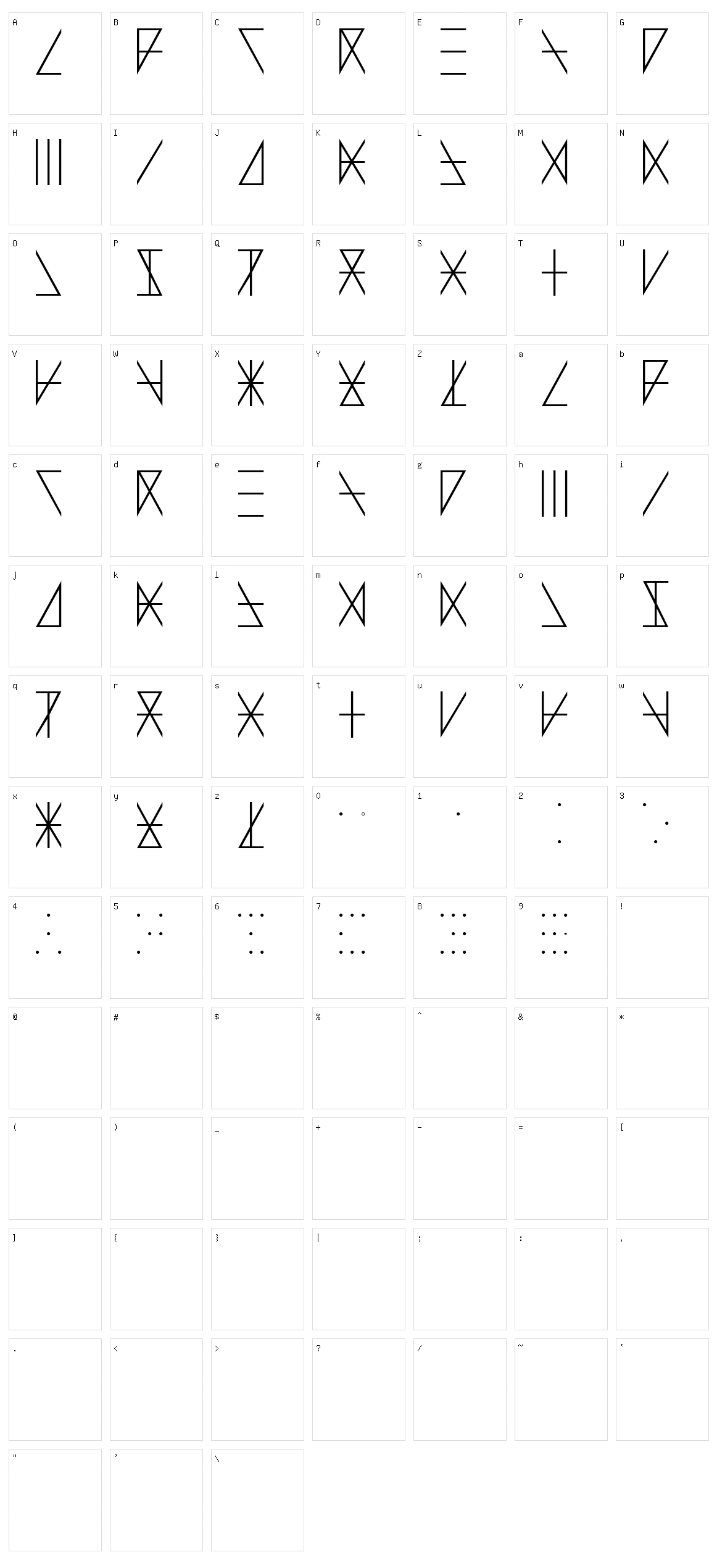Adventure Alphabet Character Set