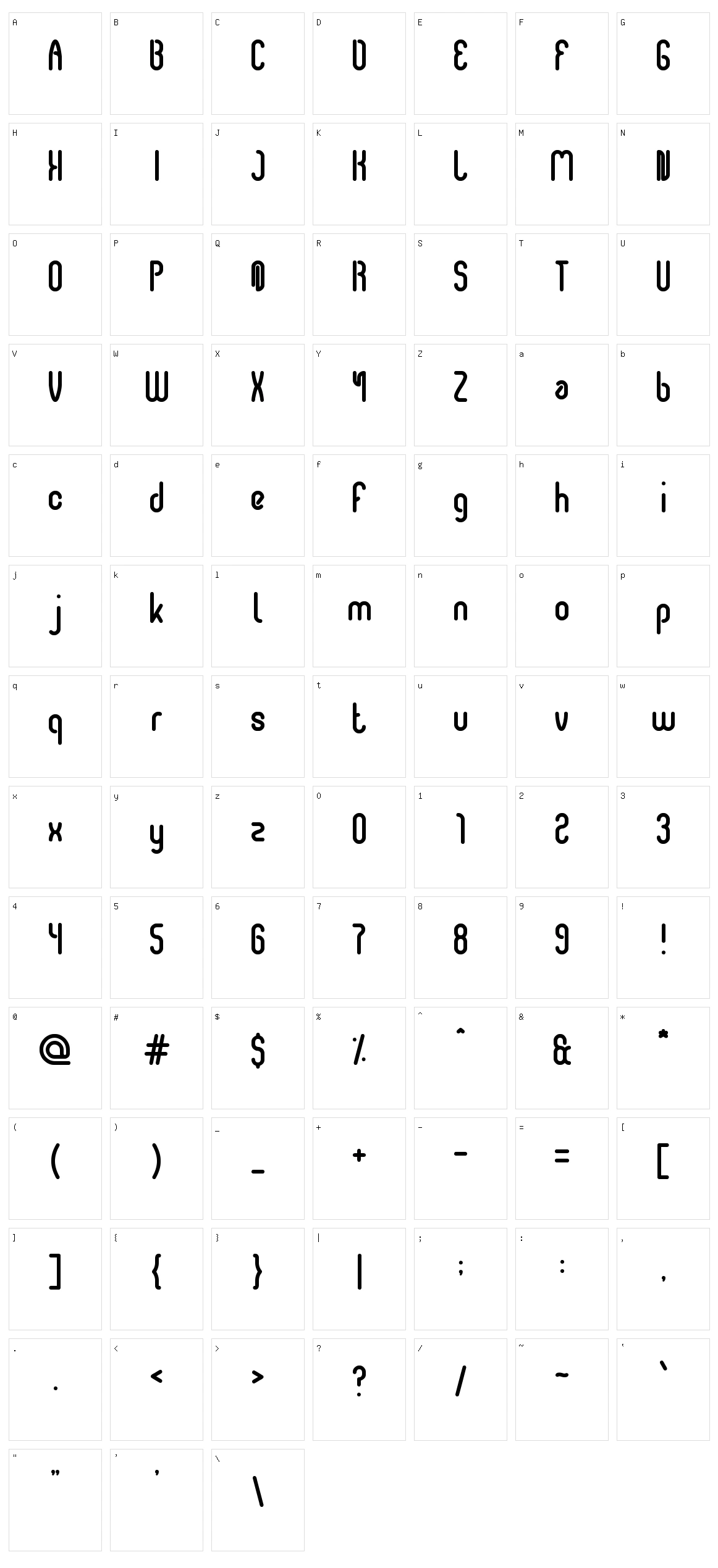 Airwaves Character Set